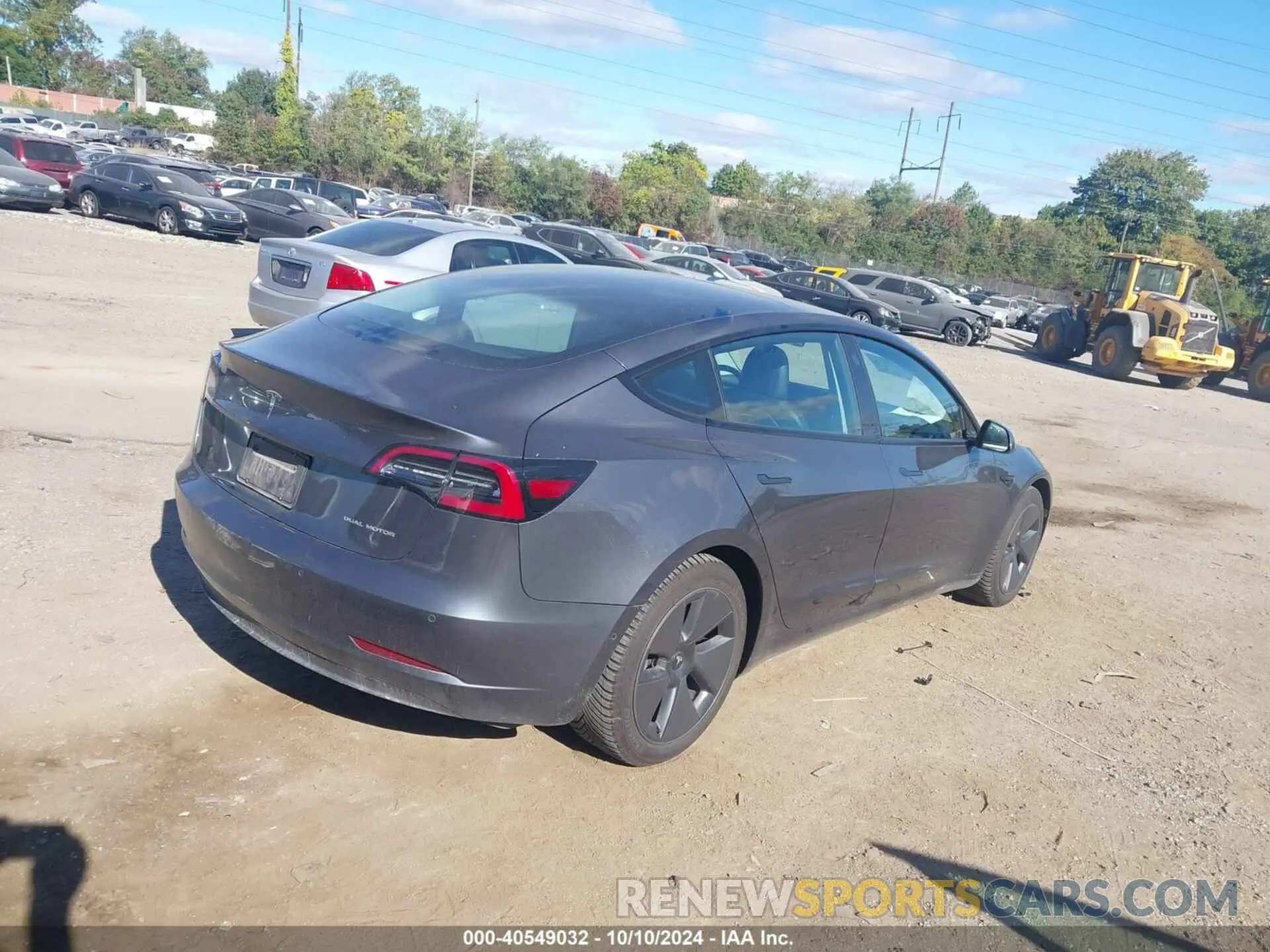 4 fotografías del automóvil dañado 5YJ3E1EB8MF847886 TESLA MODEL 3 2021