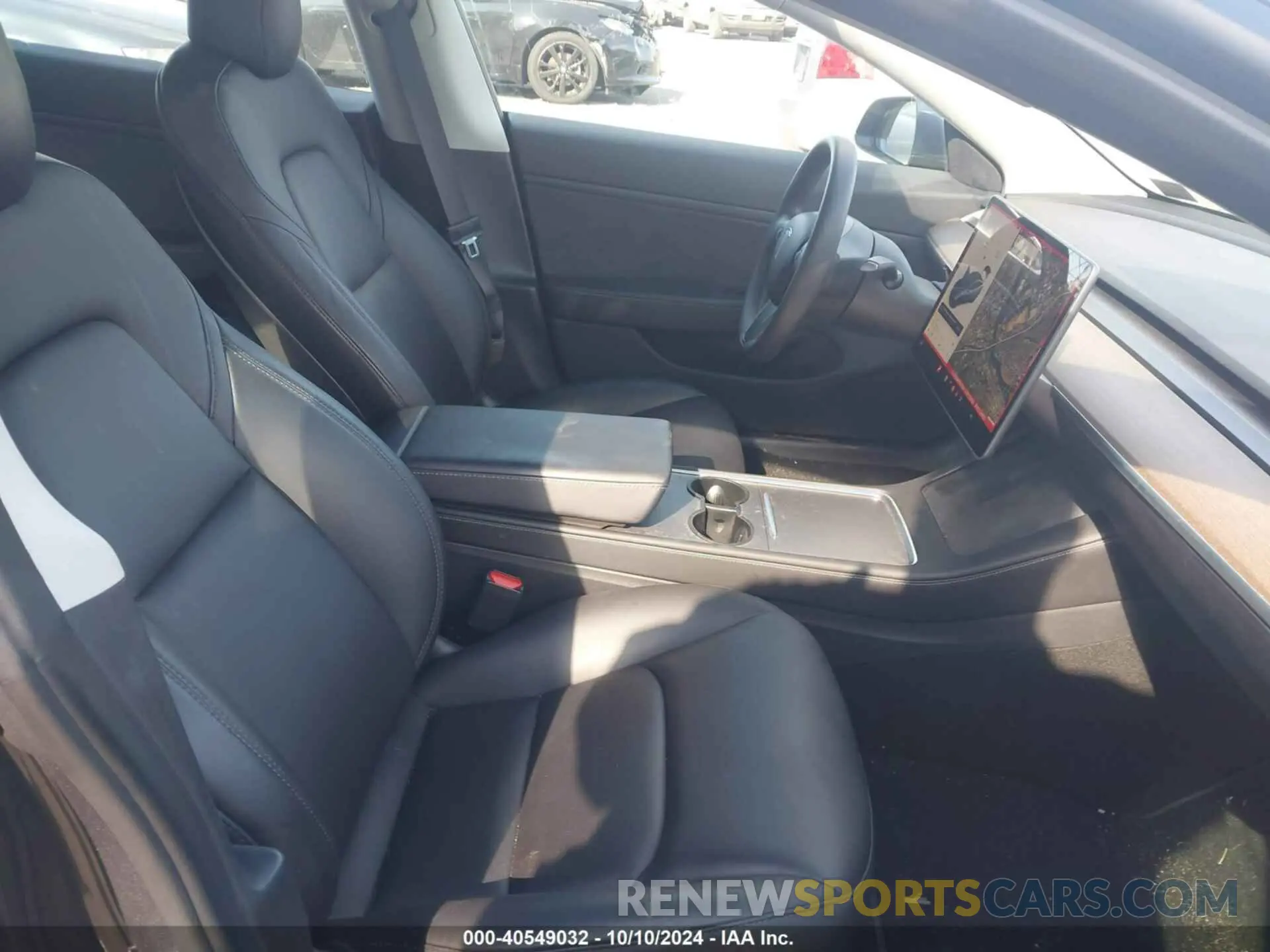 5 fotografías del automóvil dañado 5YJ3E1EB8MF847886 TESLA MODEL 3 2021