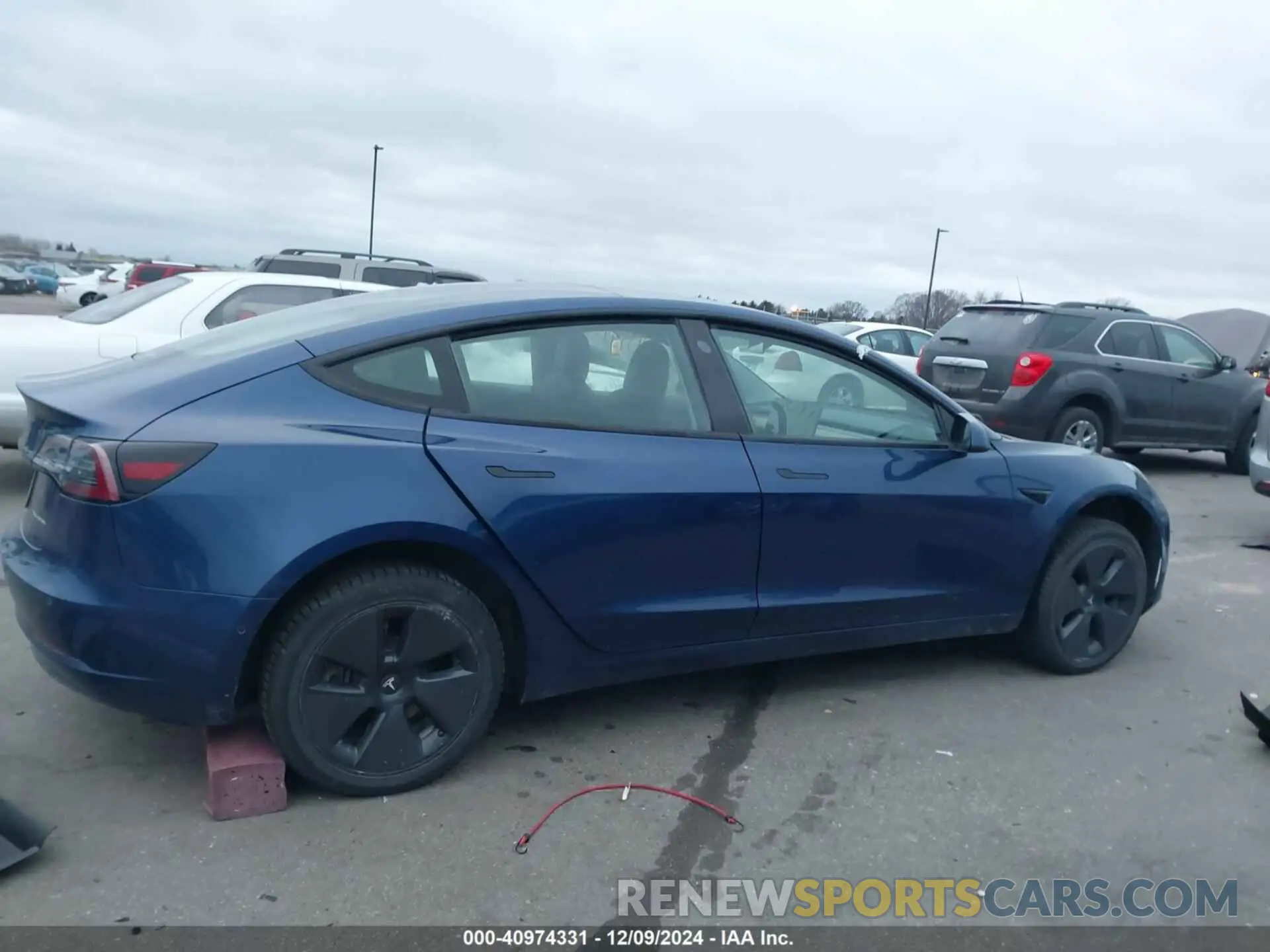 13 fotografías del automóvil dañado 5YJ3E1EB8MF848049 TESLA MODEL 3 2021