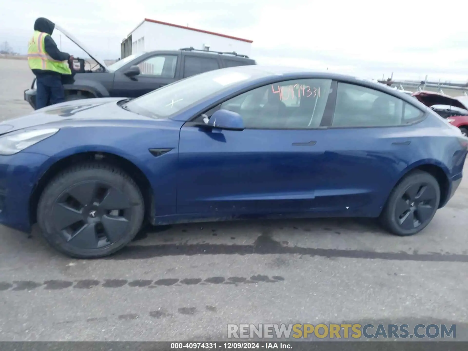 14 fotografías del automóvil dañado 5YJ3E1EB8MF848049 TESLA MODEL 3 2021