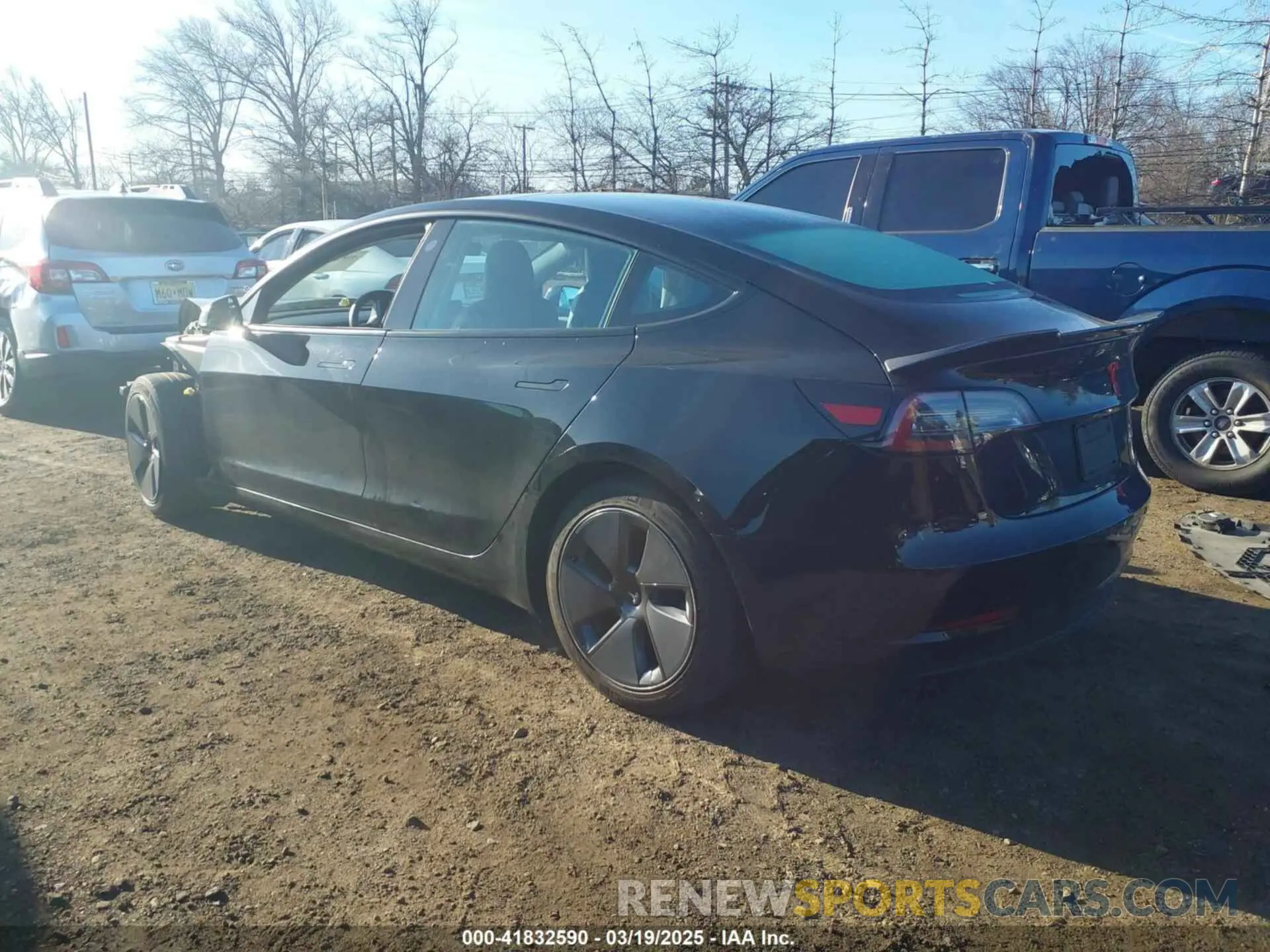3 fotografías del automóvil dañado 5YJ3E1EB8MF855227 TESLA MODEL 3 2021