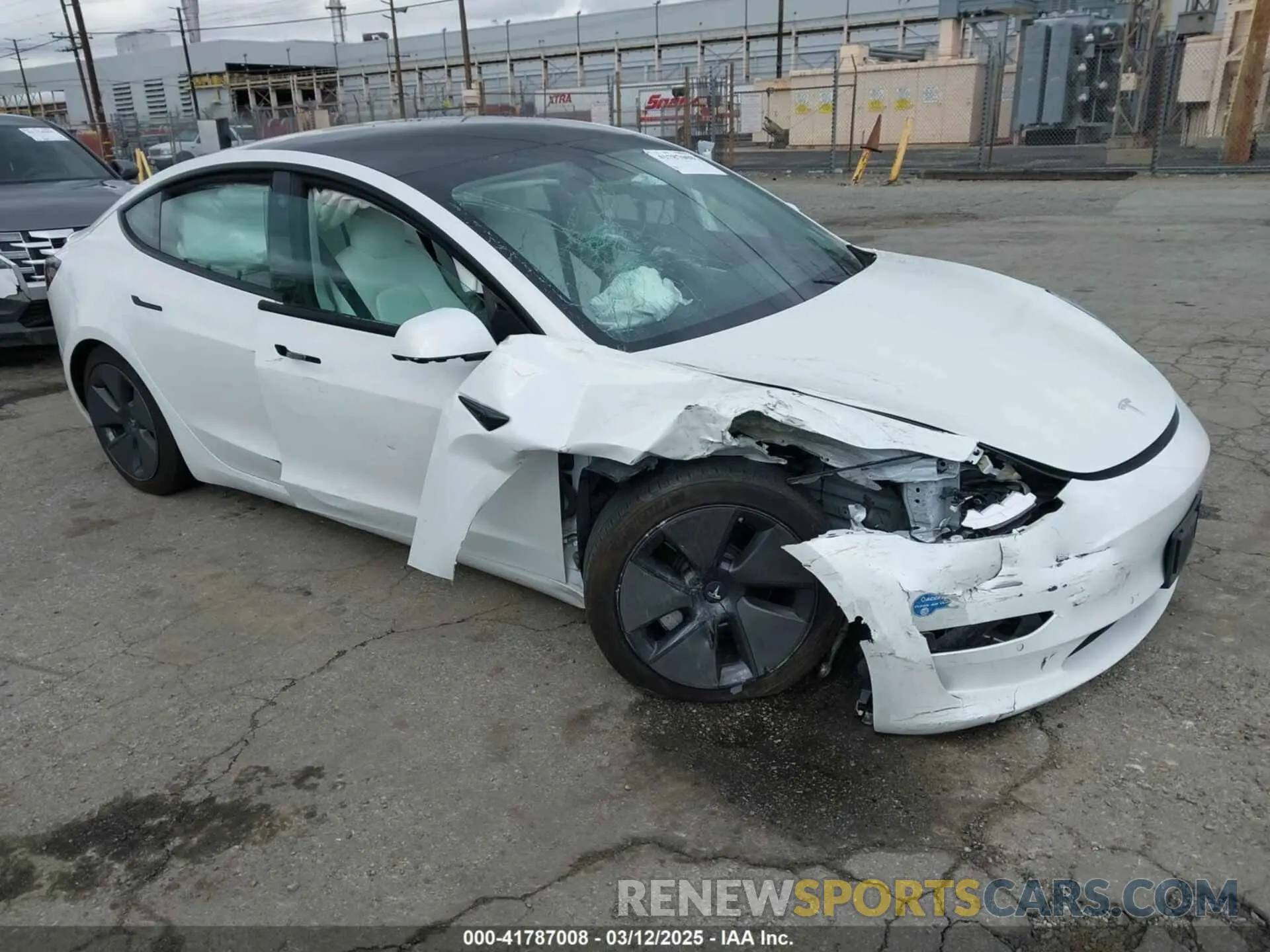 1 fotografías del automóvil dañado 5YJ3E1EB8MF860282 TESLA MODEL 3 2021