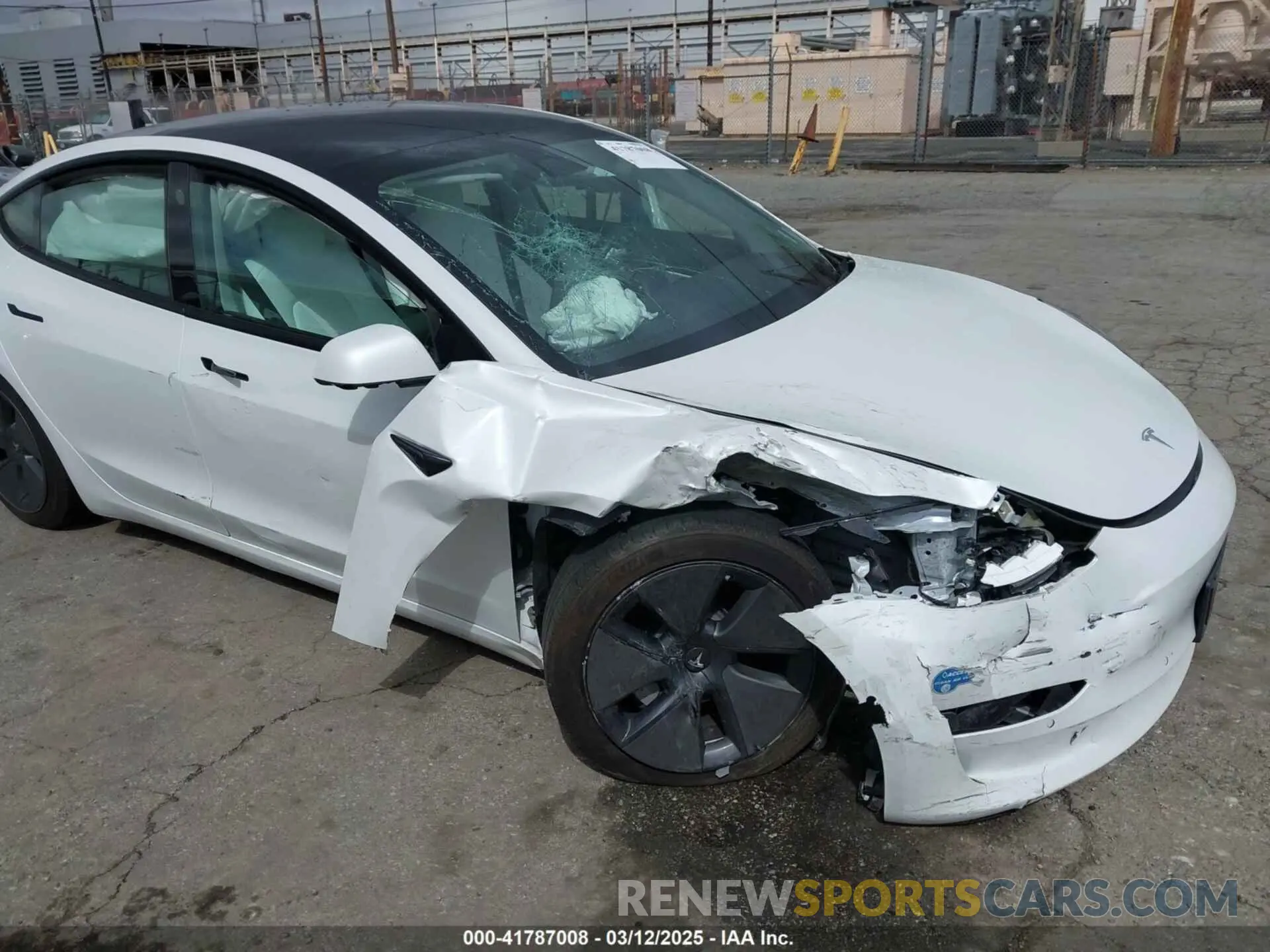 6 fotografías del automóvil dañado 5YJ3E1EB8MF860282 TESLA MODEL 3 2021