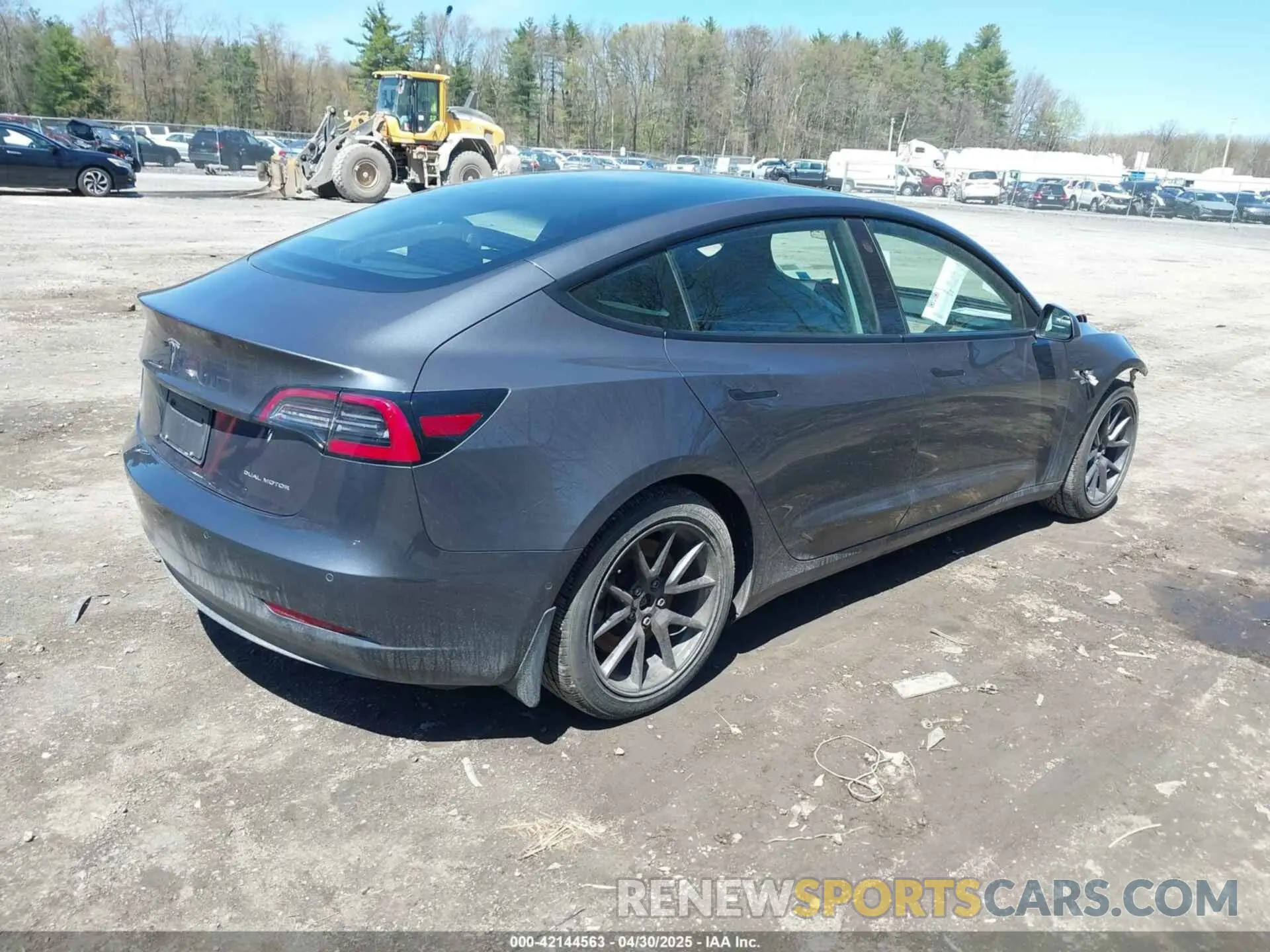 4 fotografías del automóvil dañado 5YJ3E1EB8MF862002 TESLA MODEL 3 2021