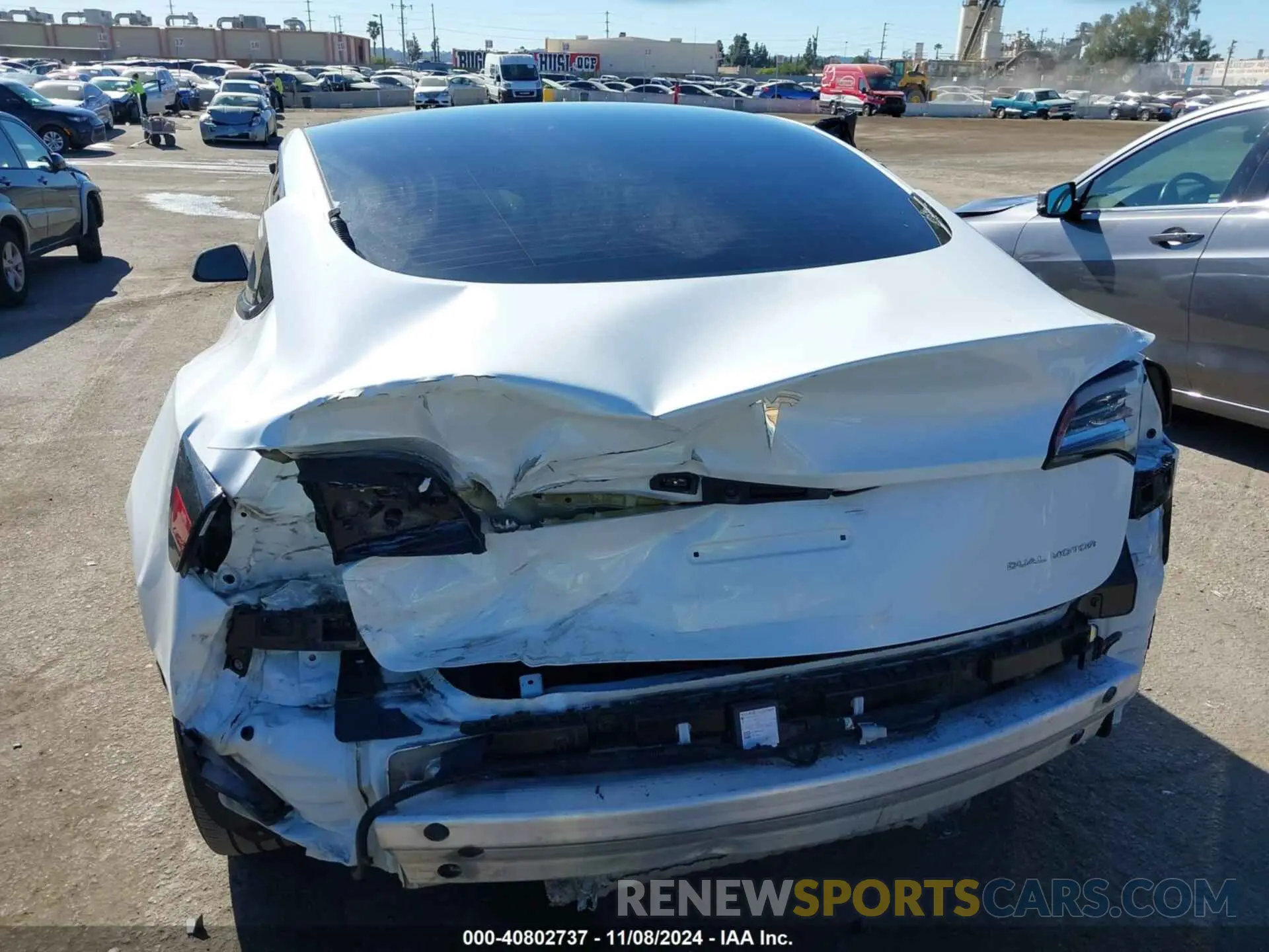 17 fotografías del automóvil dañado 5YJ3E1EB8MF868916 TESLA MODEL 3 2021