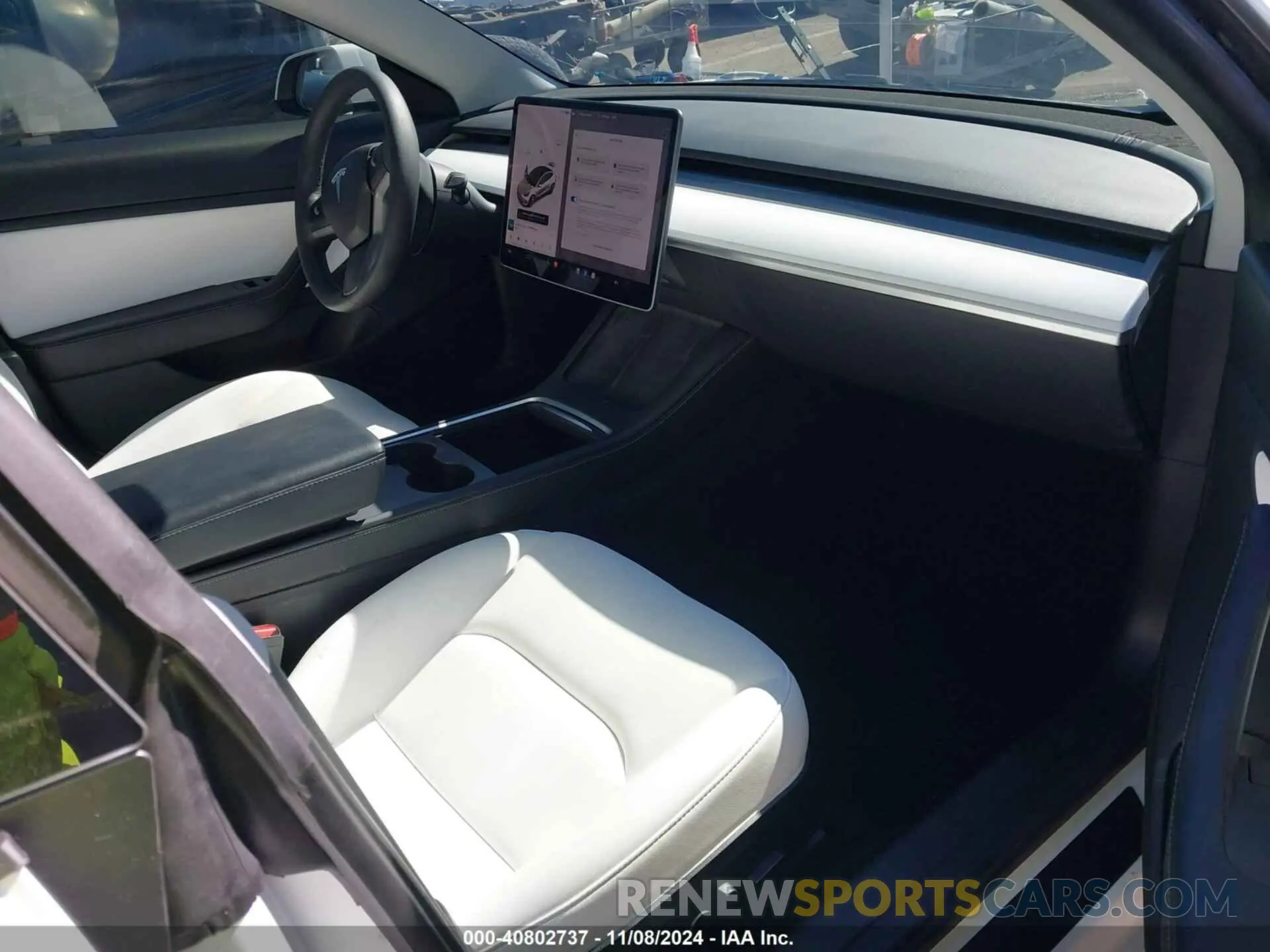 5 fotografías del automóvil dañado 5YJ3E1EB8MF868916 TESLA MODEL 3 2021