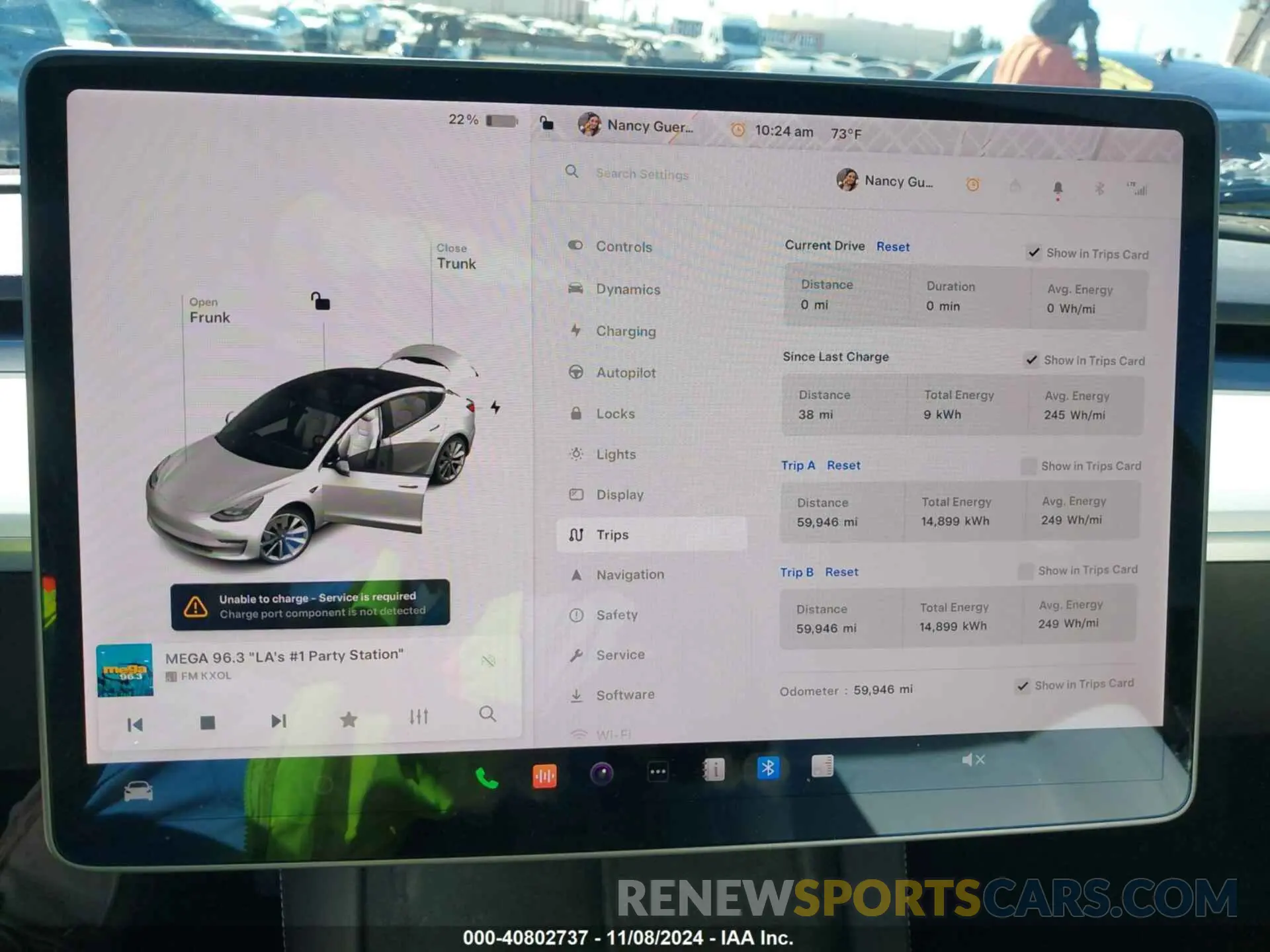 7 fotografías del automóvil dañado 5YJ3E1EB8MF868916 TESLA MODEL 3 2021