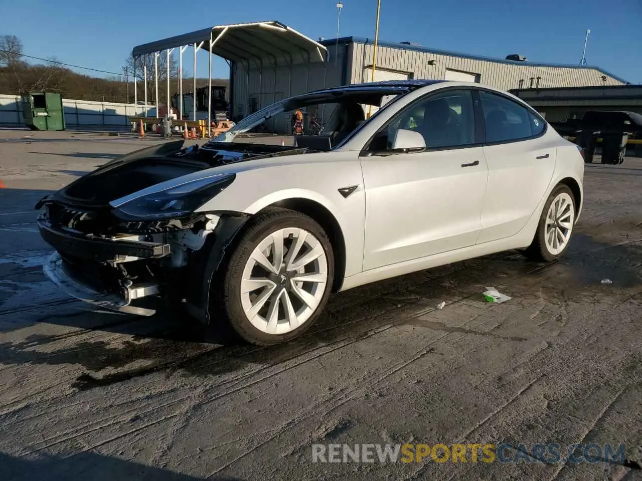 1 fotografías del automóvil dañado 5YJ3E1EB8MF924238 TESLA MODEL 3 2021