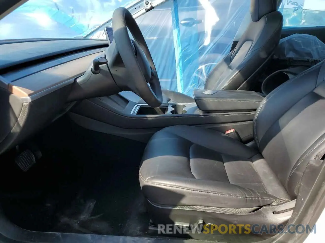 7 fotografías del automóvil dañado 5YJ3E1EB8MF924238 TESLA MODEL 3 2021