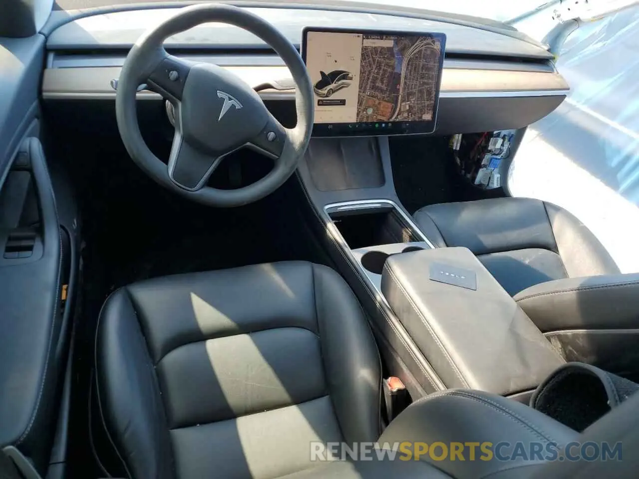 8 fotografías del automóvil dañado 5YJ3E1EB8MF924238 TESLA MODEL 3 2021