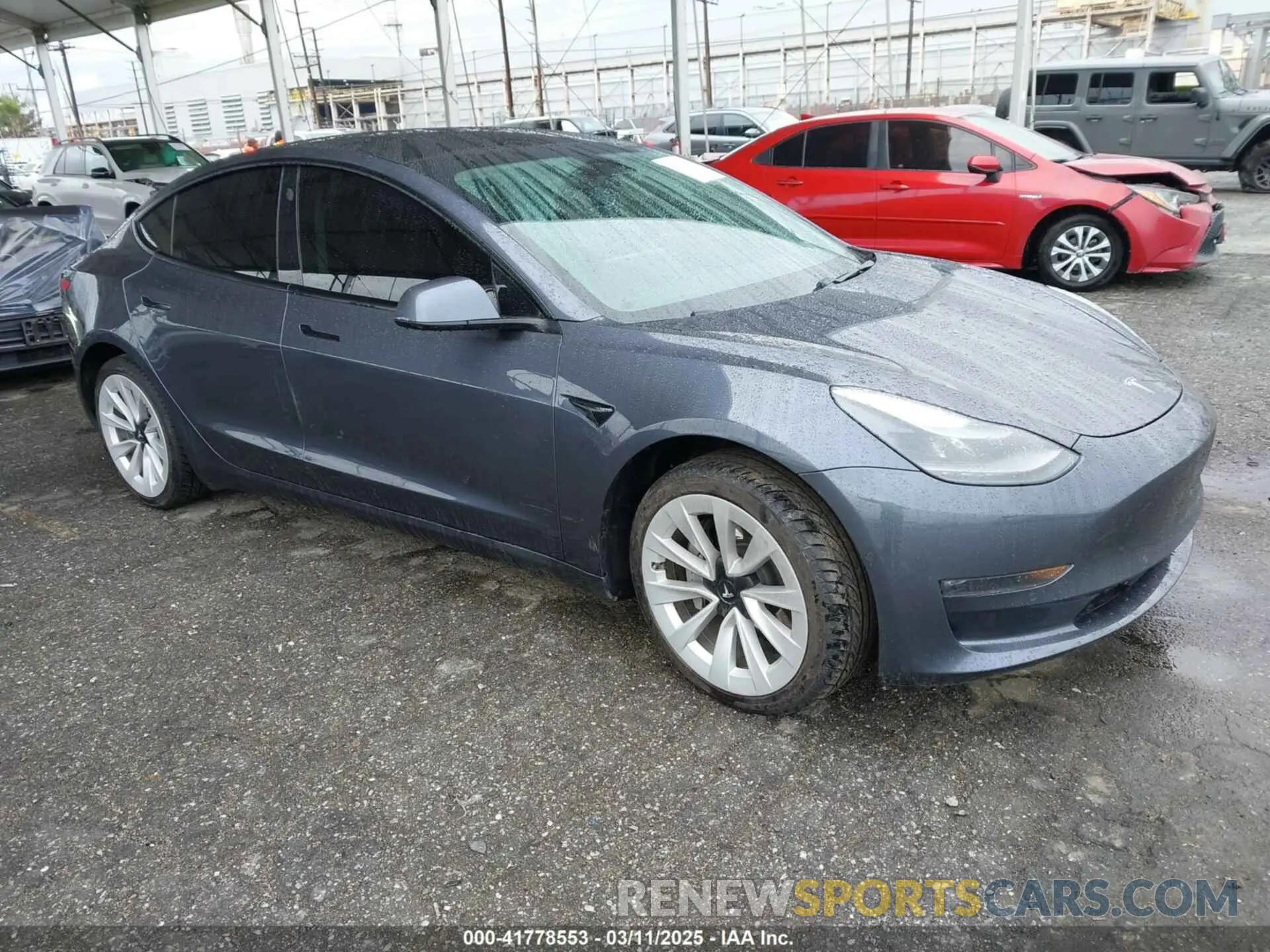 1 fotografías del automóvil dañado 5YJ3E1EB8MF936695 TESLA MODEL 3 2021