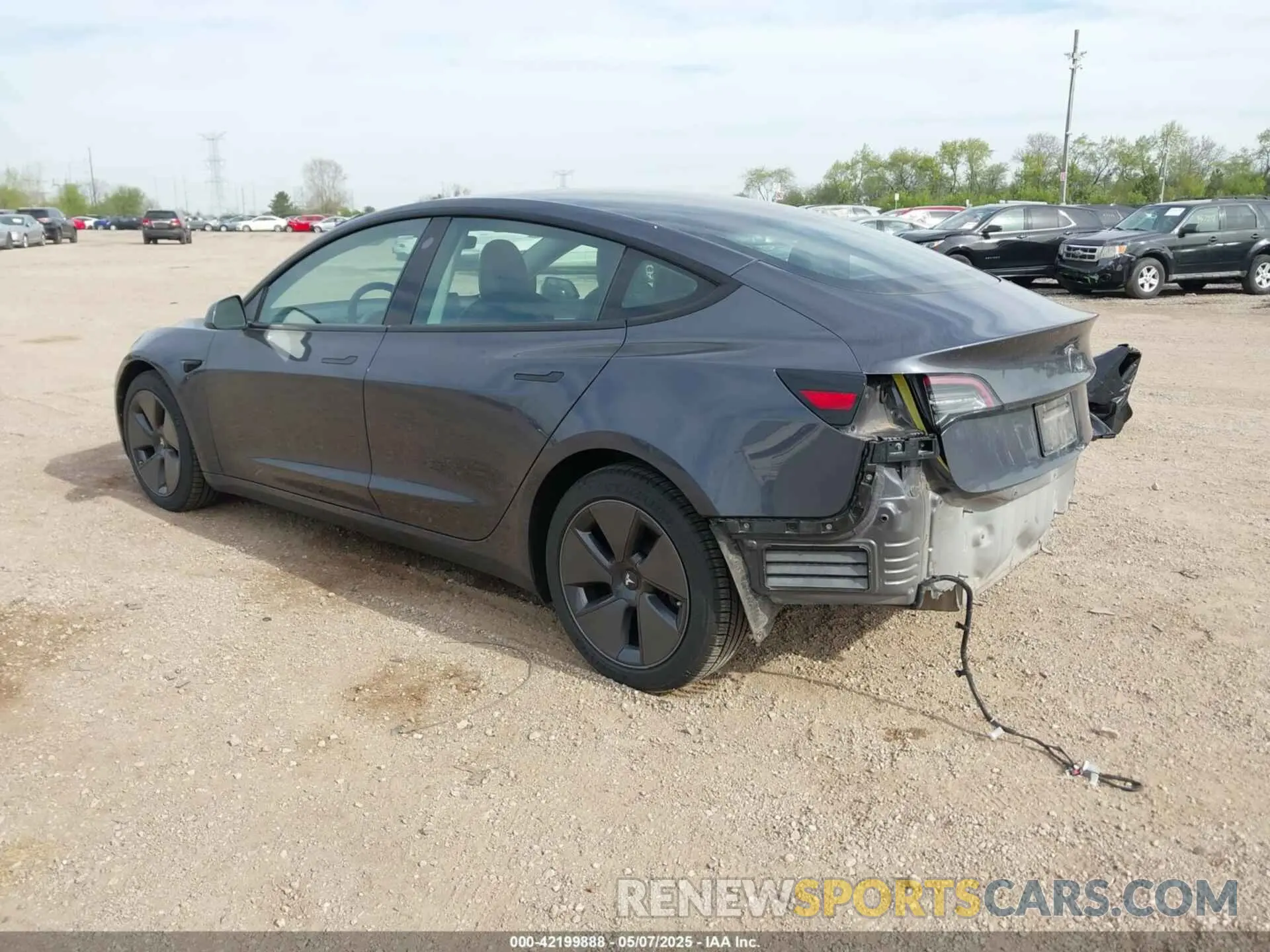 3 fotografías del automóvil dañado 5YJ3E1EB8MF979224 TESLA MODEL 3 2021