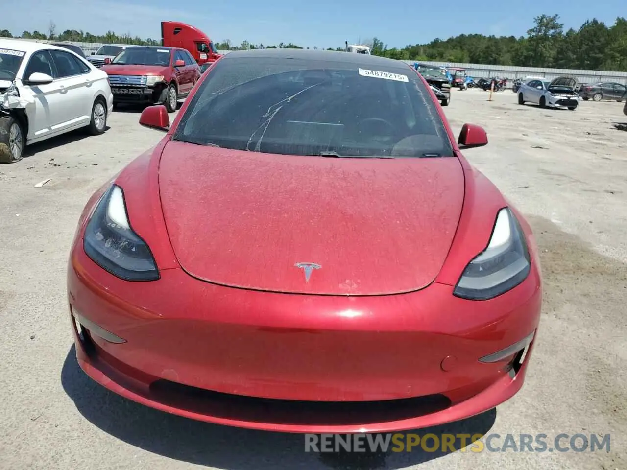 5 fotografías del automóvil dañado 5YJ3E1EB8MF979773 TESLA MODEL 3 2021