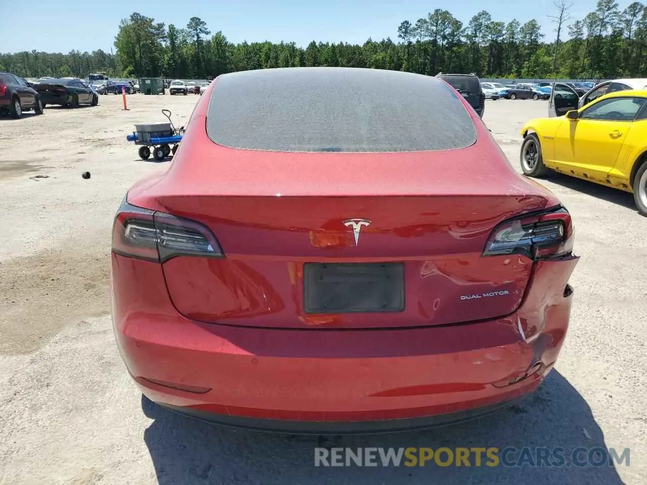 6 fotografías del automóvil dañado 5YJ3E1EB8MF979773 TESLA MODEL 3 2021
