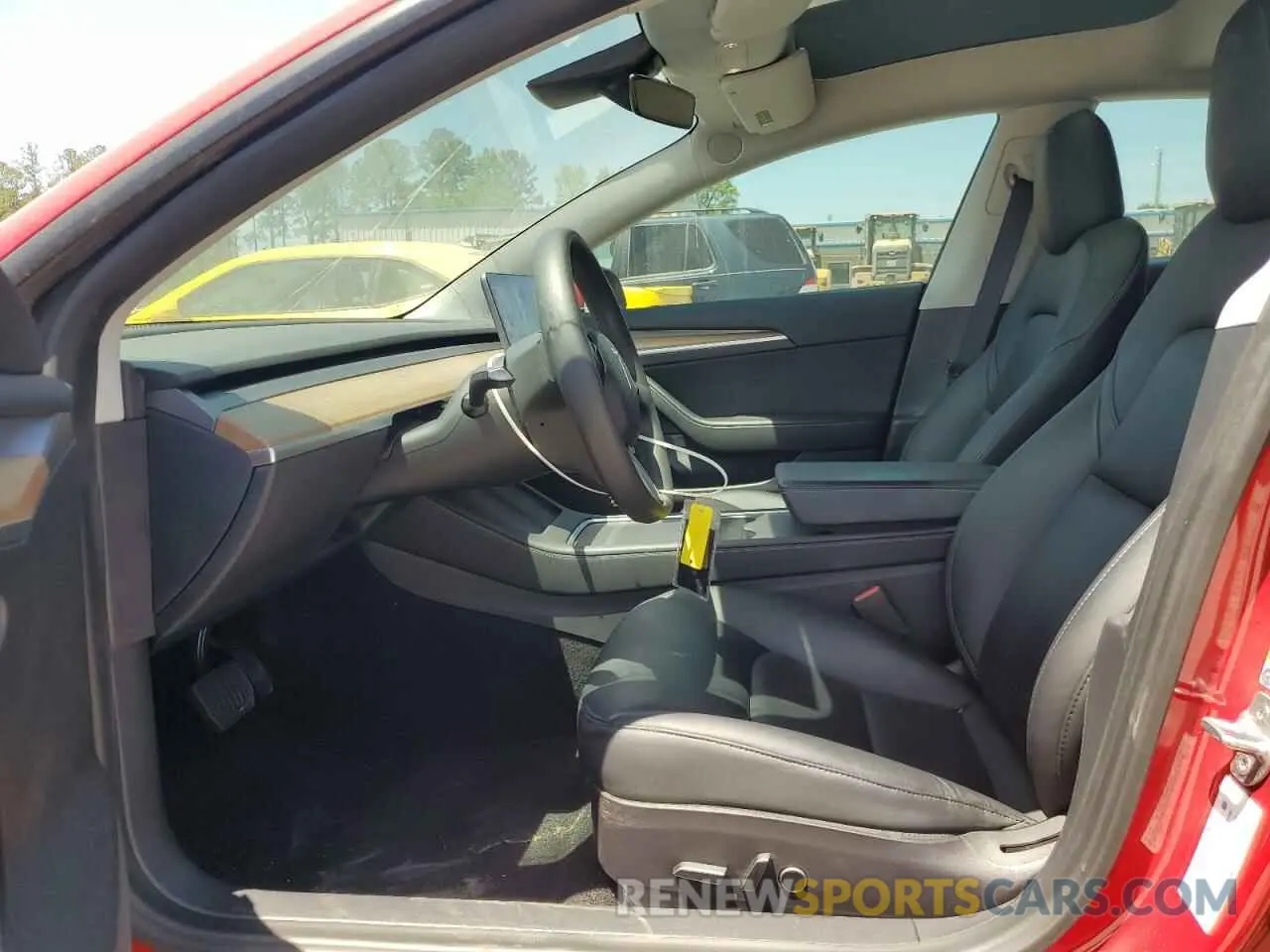 7 fotografías del automóvil dañado 5YJ3E1EB8MF979773 TESLA MODEL 3 2021