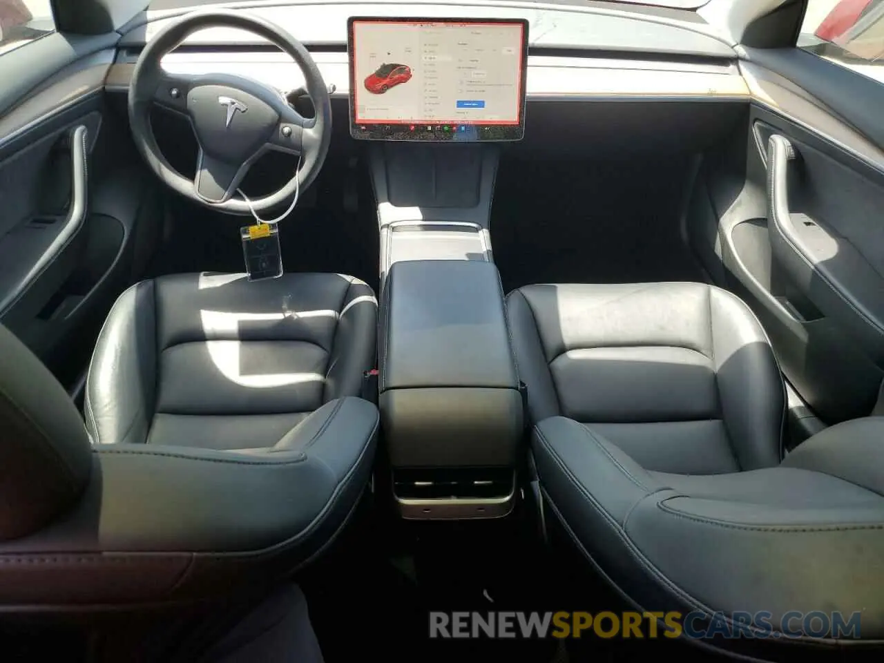 8 fotografías del automóvil dañado 5YJ3E1EB8MF979773 TESLA MODEL 3 2021