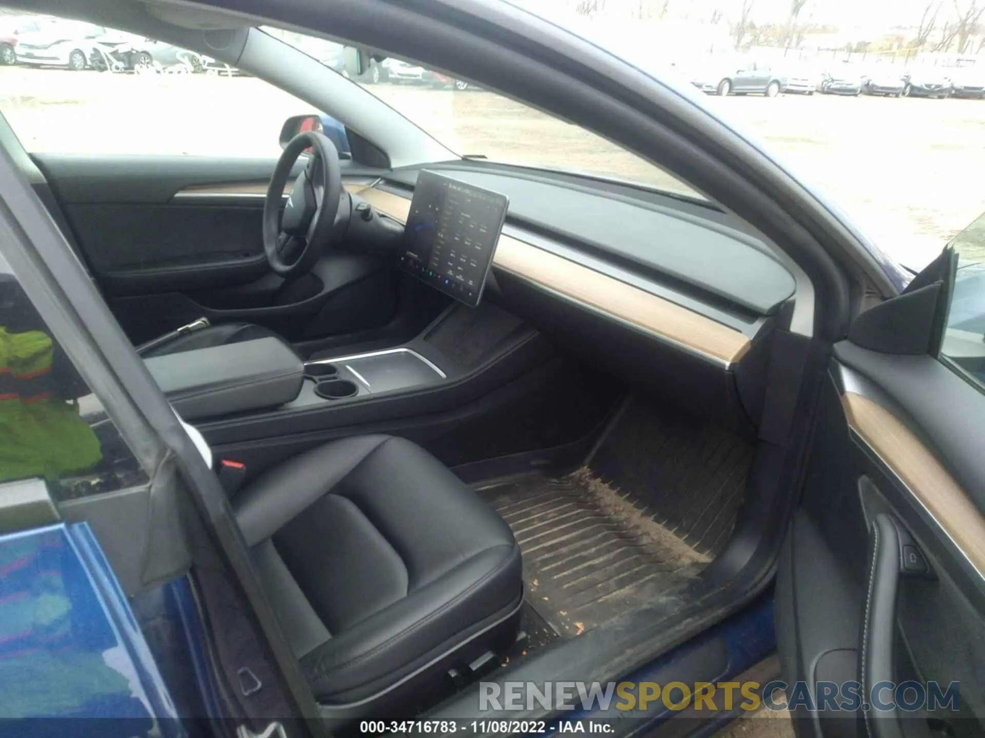 5 fotografías del automóvil dañado 5YJ3E1EB8MF979885 TESLA MODEL 3 2021