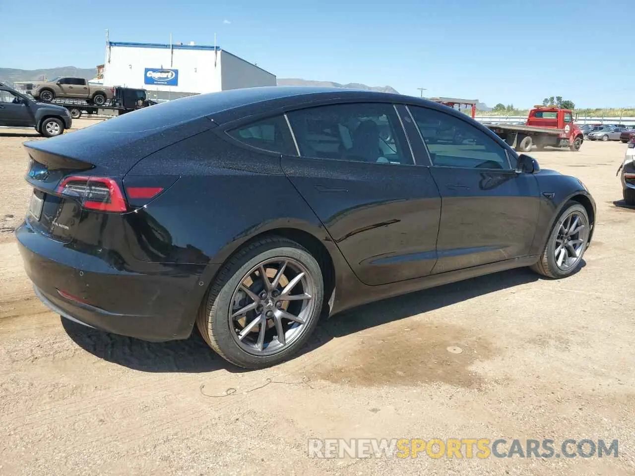 3 fotografías del automóvil dañado 5YJ3E1EB9MF052538 TESLA MODEL 3 2021