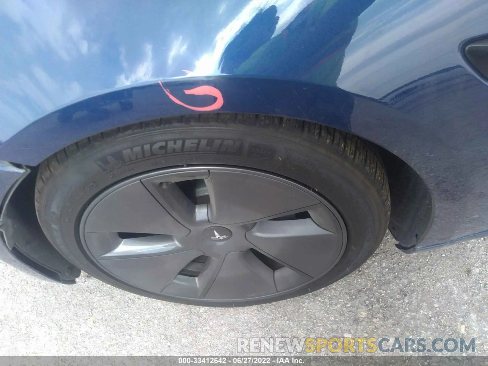 10 fotografías del automóvil dañado 5YJ3E1EB9MF054855 TESLA MODEL 3 2021