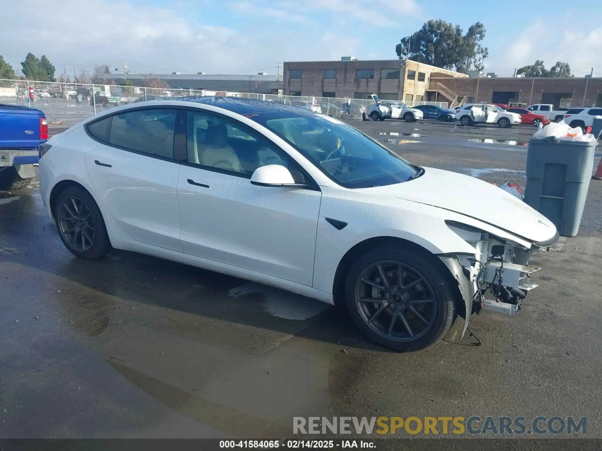 1 fotografías del automóvil dañado 5YJ3E1EB9MF055990 TESLA MODEL 3 2021