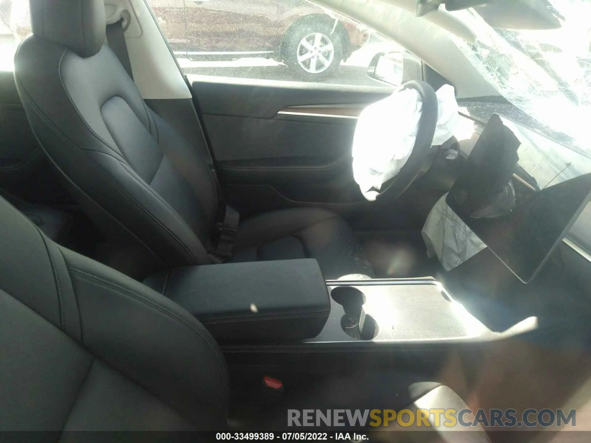 5 fotografías del automóvil dañado 5YJ3E1EB9MF069274 TESLA MODEL 3 2021