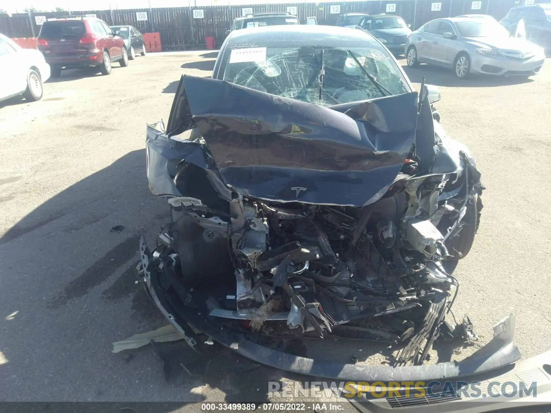 6 fotografías del automóvil dañado 5YJ3E1EB9MF069274 TESLA MODEL 3 2021