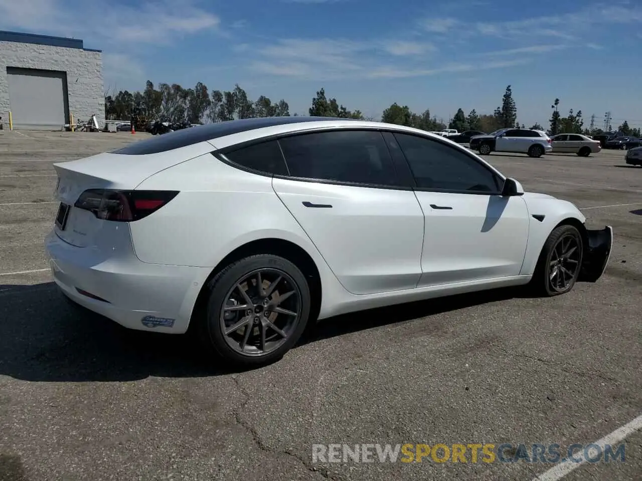 3 fotografías del automóvil dañado 5YJ3E1EB9MF069291 TESLA MODEL 3 2021