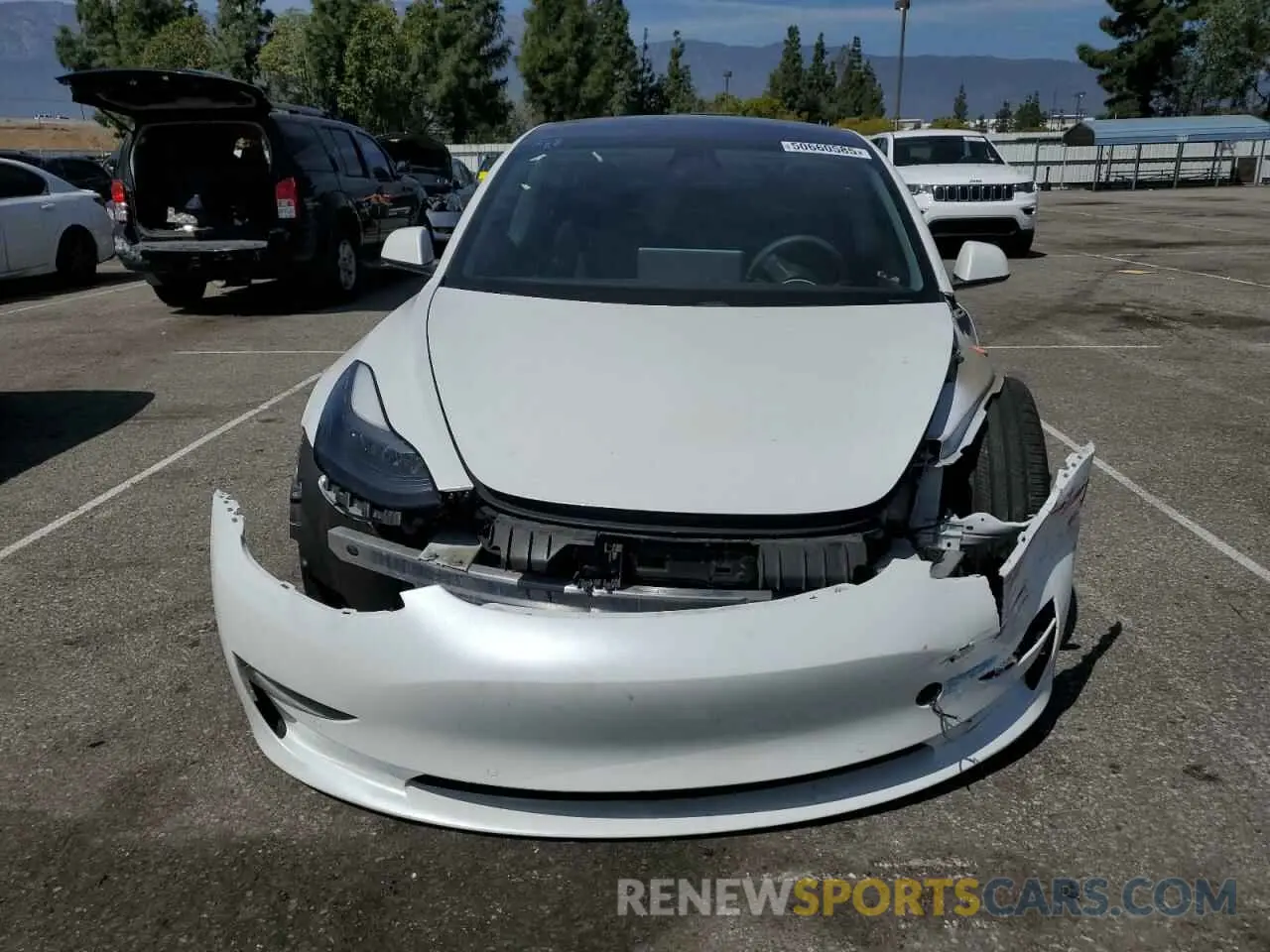 5 fotografías del automóvil dañado 5YJ3E1EB9MF069291 TESLA MODEL 3 2021