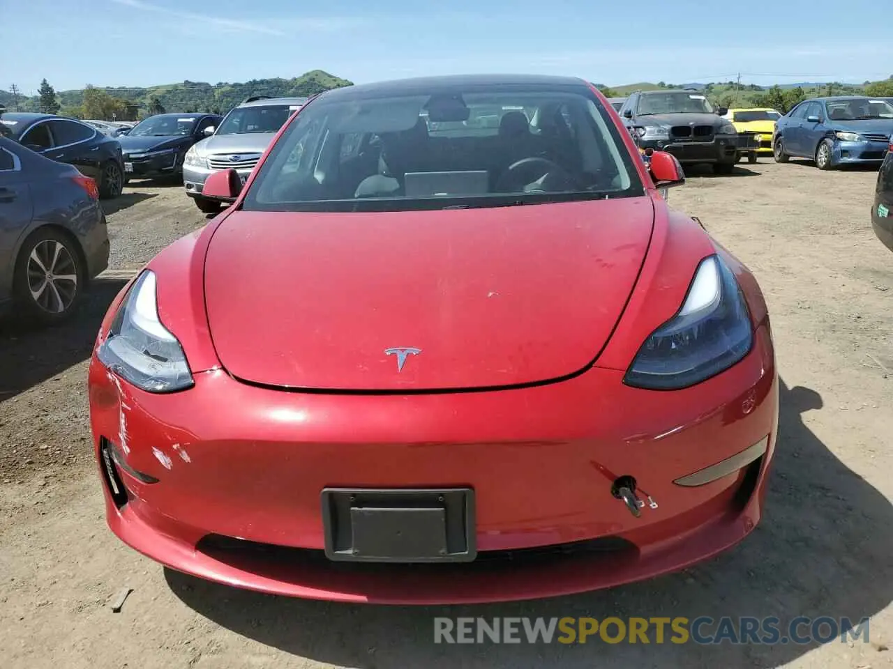 5 fotografías del automóvil dañado 5YJ3E1EB9MF085829 TESLA MODEL 3 2021