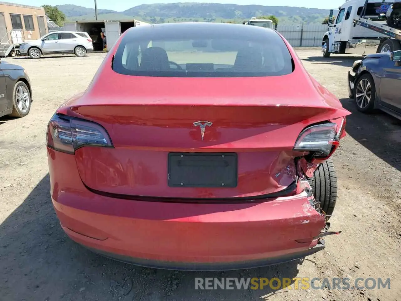6 fotografías del automóvil dañado 5YJ3E1EB9MF085829 TESLA MODEL 3 2021
