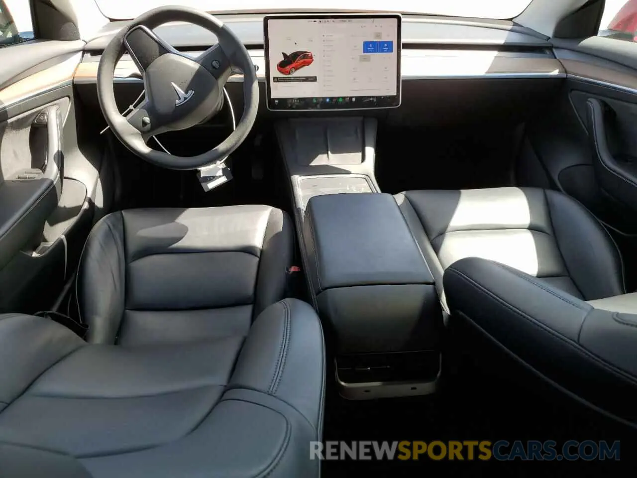 8 fotografías del automóvil dañado 5YJ3E1EB9MF085829 TESLA MODEL 3 2021