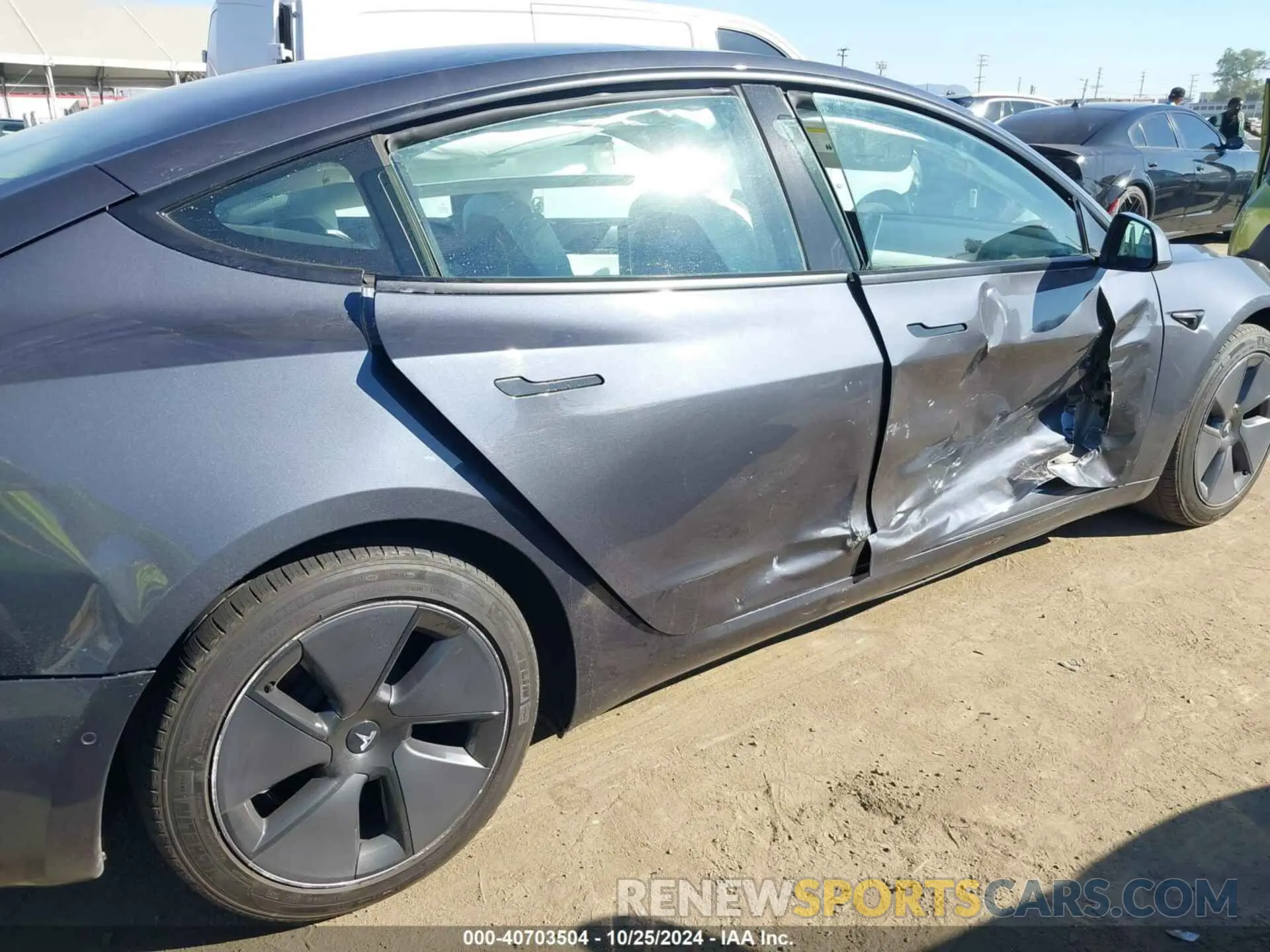 6 fotografías del automóvil dañado 5YJ3E1EB9MF848836 TESLA MODEL 3 2021
