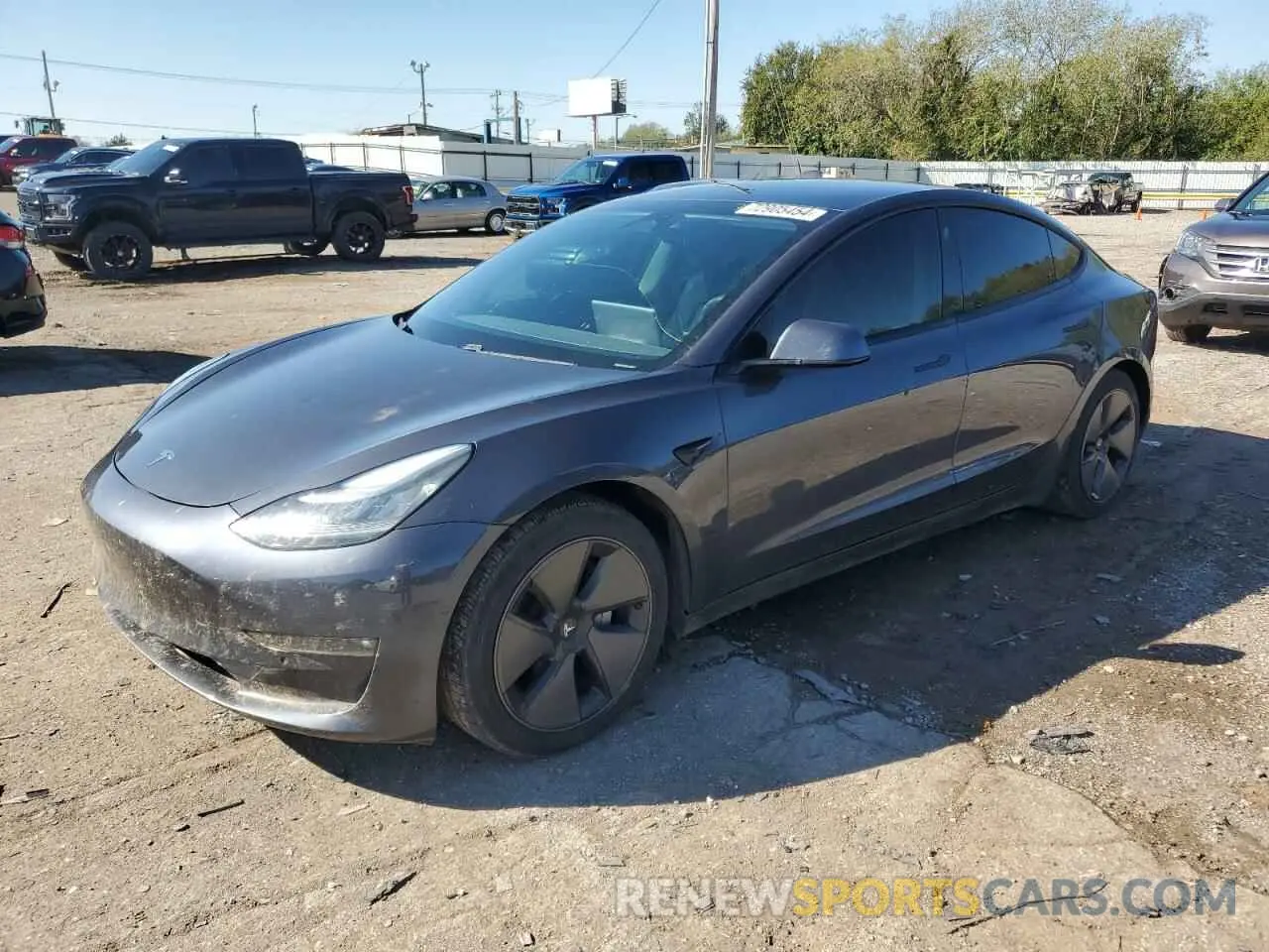 1 fotografías del automóvil dañado 5YJ3E1EB9MF853132 TESLA MODEL 3 2021