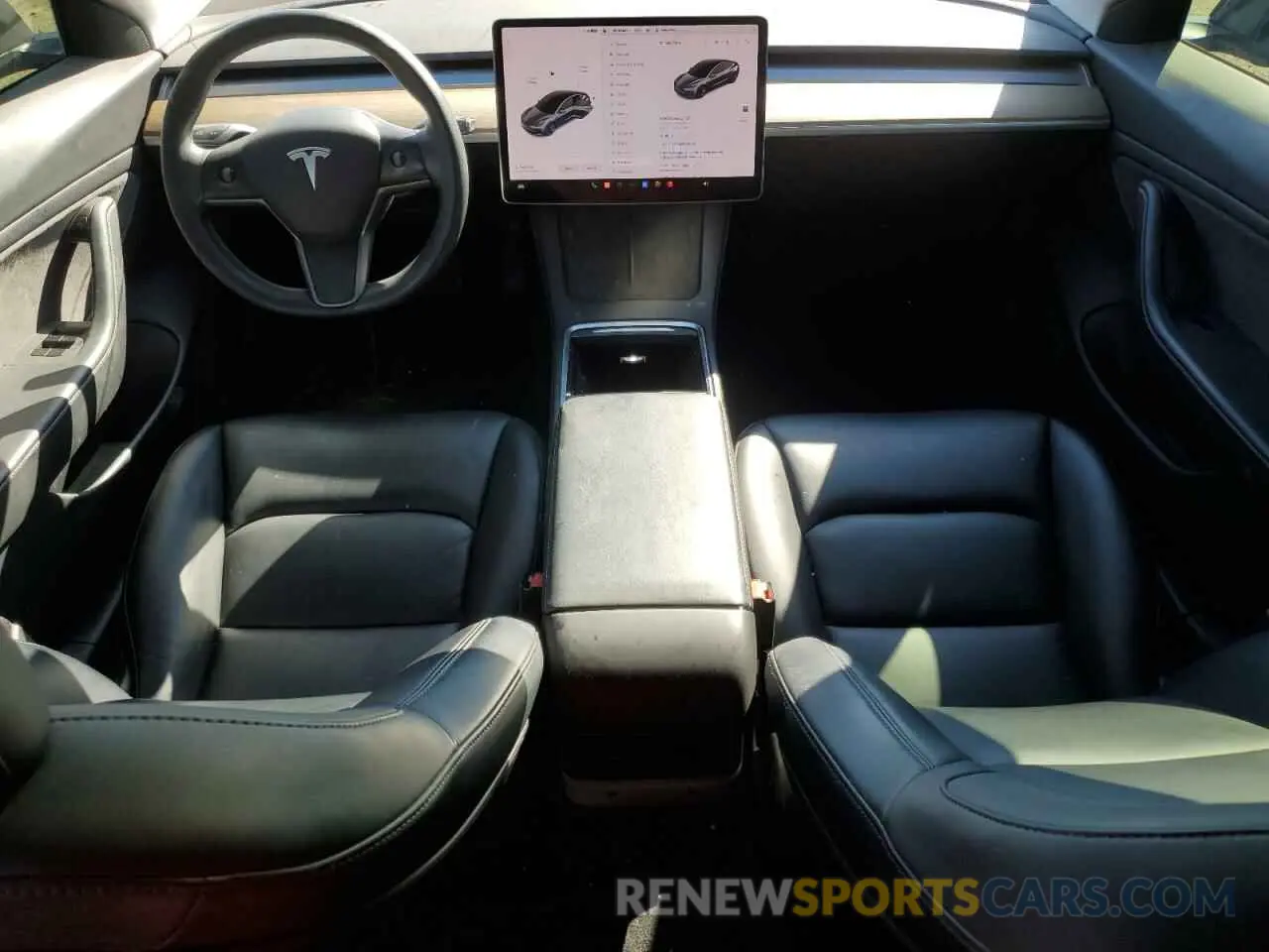 8 fotografías del automóvil dañado 5YJ3E1EB9MF853132 TESLA MODEL 3 2021