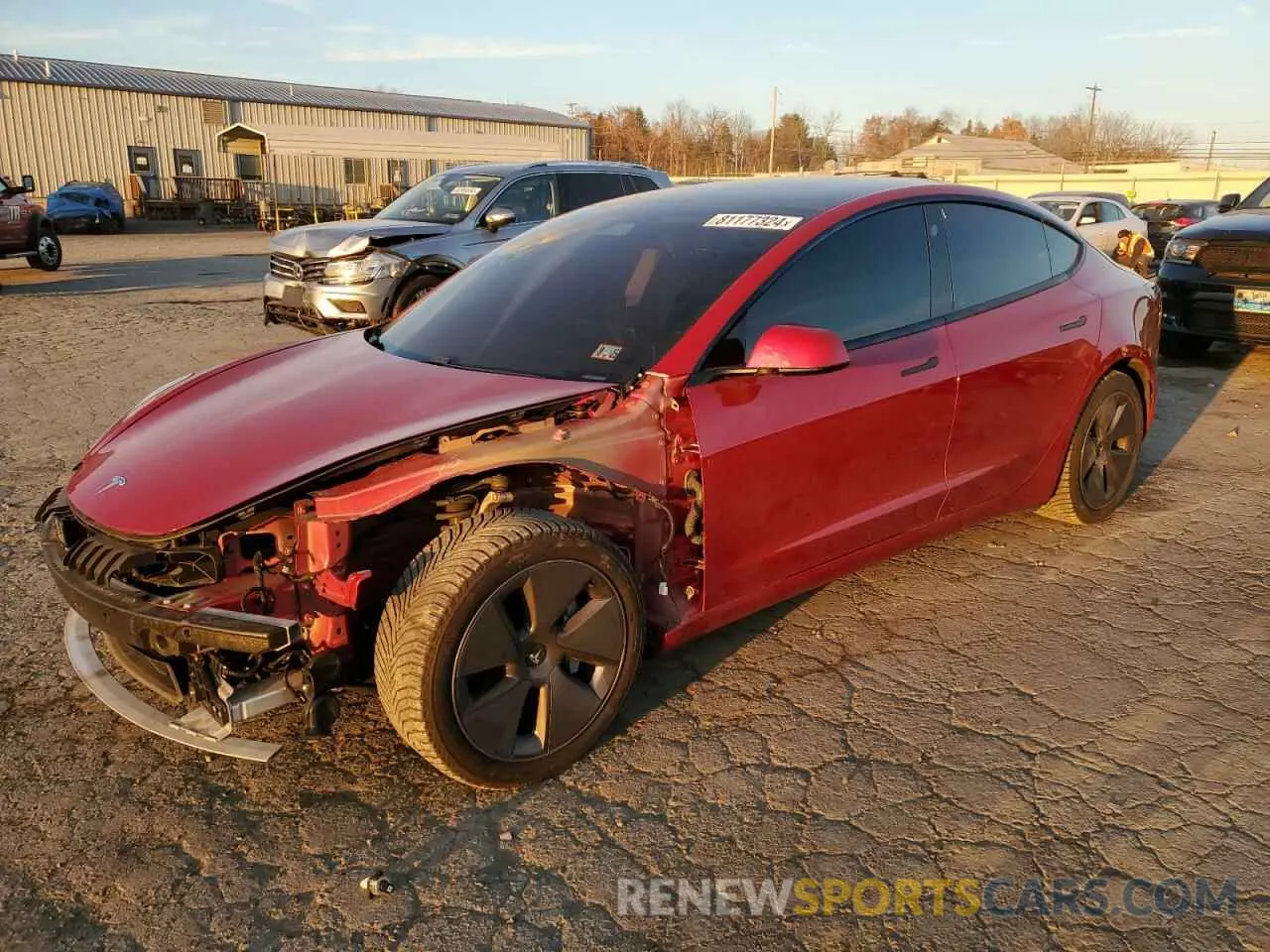 1 fotografías del automóvil dañado 5YJ3E1EB9MF858346 TESLA MODEL 3 2021