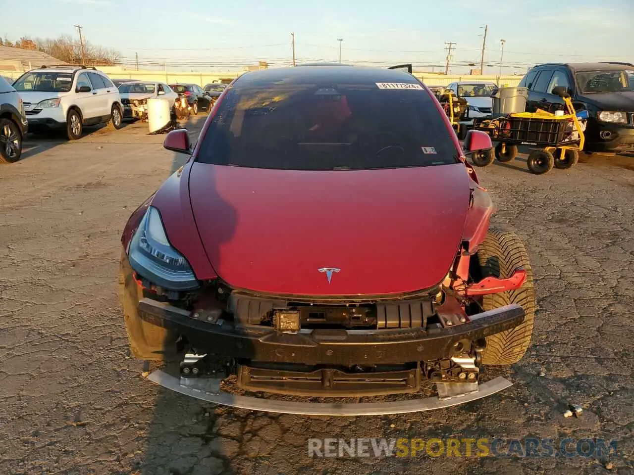 5 fotografías del automóvil dañado 5YJ3E1EB9MF858346 TESLA MODEL 3 2021