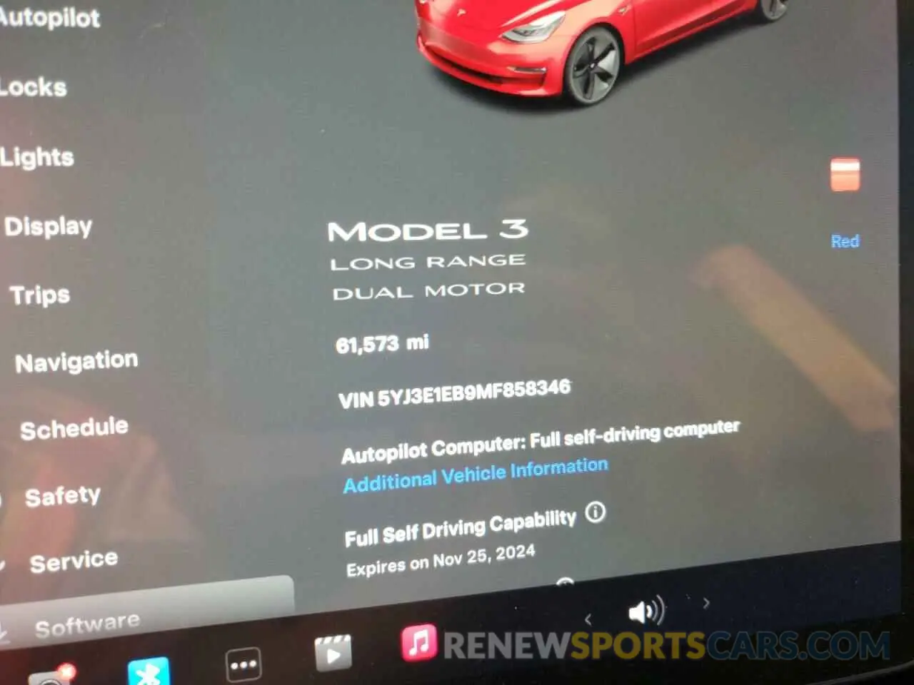 9 fotografías del automóvil dañado 5YJ3E1EB9MF858346 TESLA MODEL 3 2021