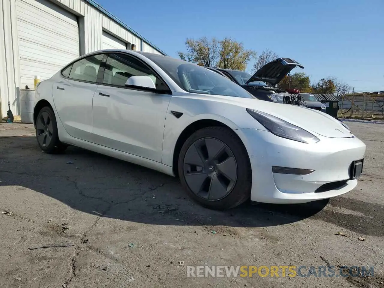 4 fotografías del automóvil dañado 5YJ3E1EB9MF869685 TESLA MODEL 3 2021