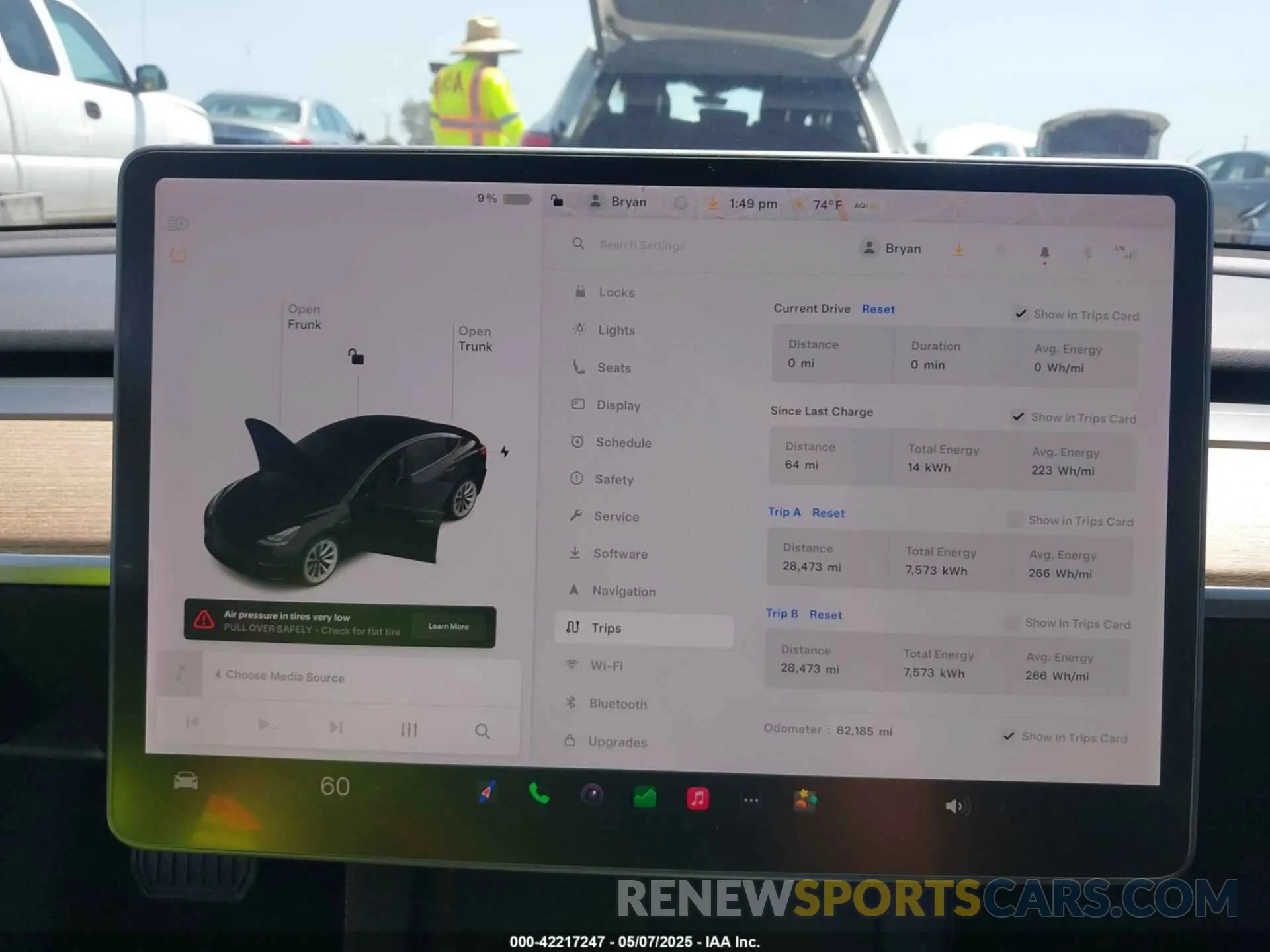 7 fotografías del automóvil dañado 5YJ3E1EB9MF871260 TESLA MODEL 3 2021
