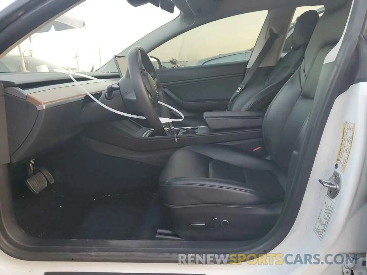 7 fotografías del automóvil dañado 5YJ3E1EB9MF872649 TESLA MODEL 3 2021