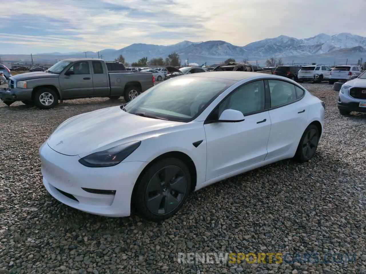 1 fotografías del automóvil dañado 5YJ3E1EB9MF876071 TESLA MODEL 3 2021