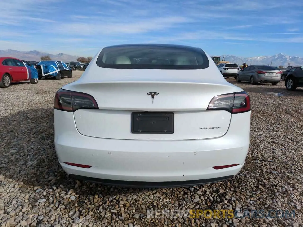 6 fotografías del automóvil dañado 5YJ3E1EB9MF876071 TESLA MODEL 3 2021