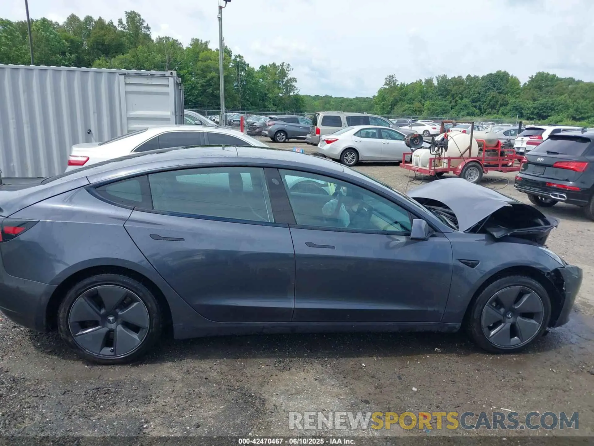 13 fotografías del automóvil dañado 5YJ3E1EB9MF924698 TESLA MODEL 3 2021