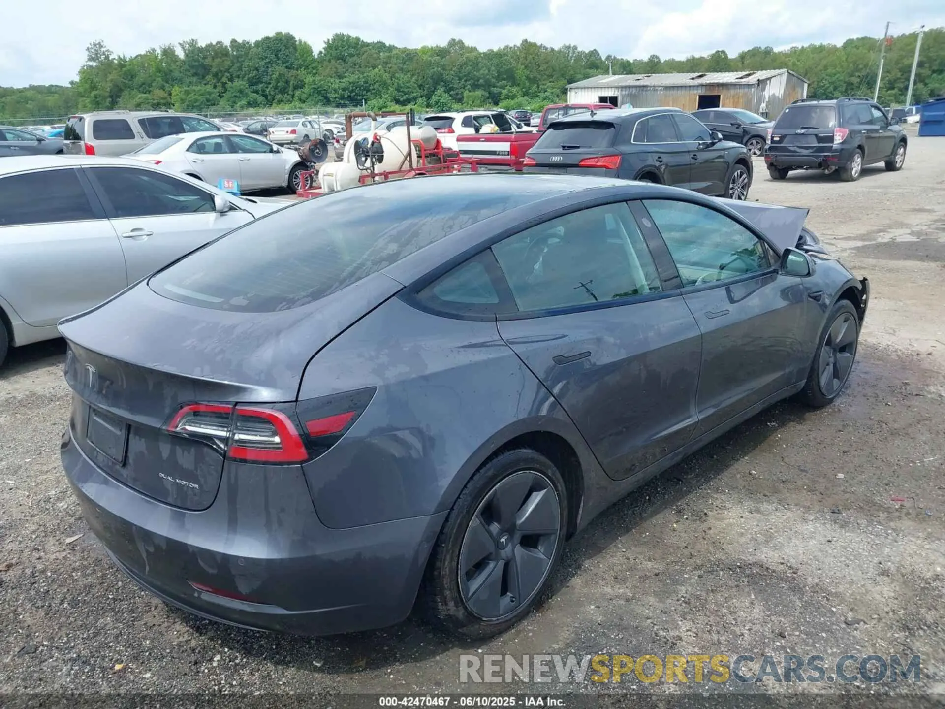 4 fotografías del automóvil dañado 5YJ3E1EB9MF924698 TESLA MODEL 3 2021