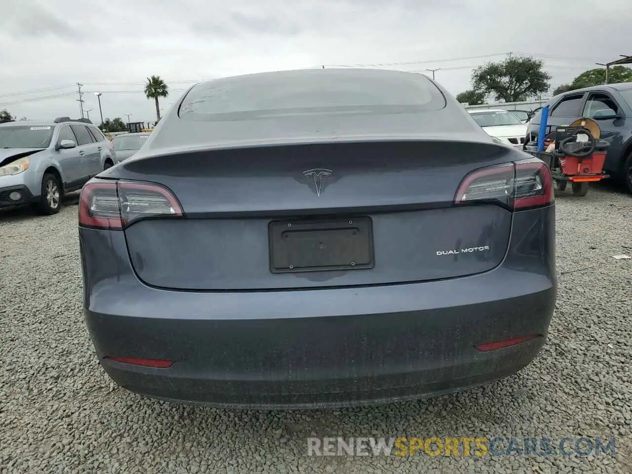 6 fotografías del automóvil dañado 5YJ3E1EB9MF937533 TESLA MODEL 3 2021
