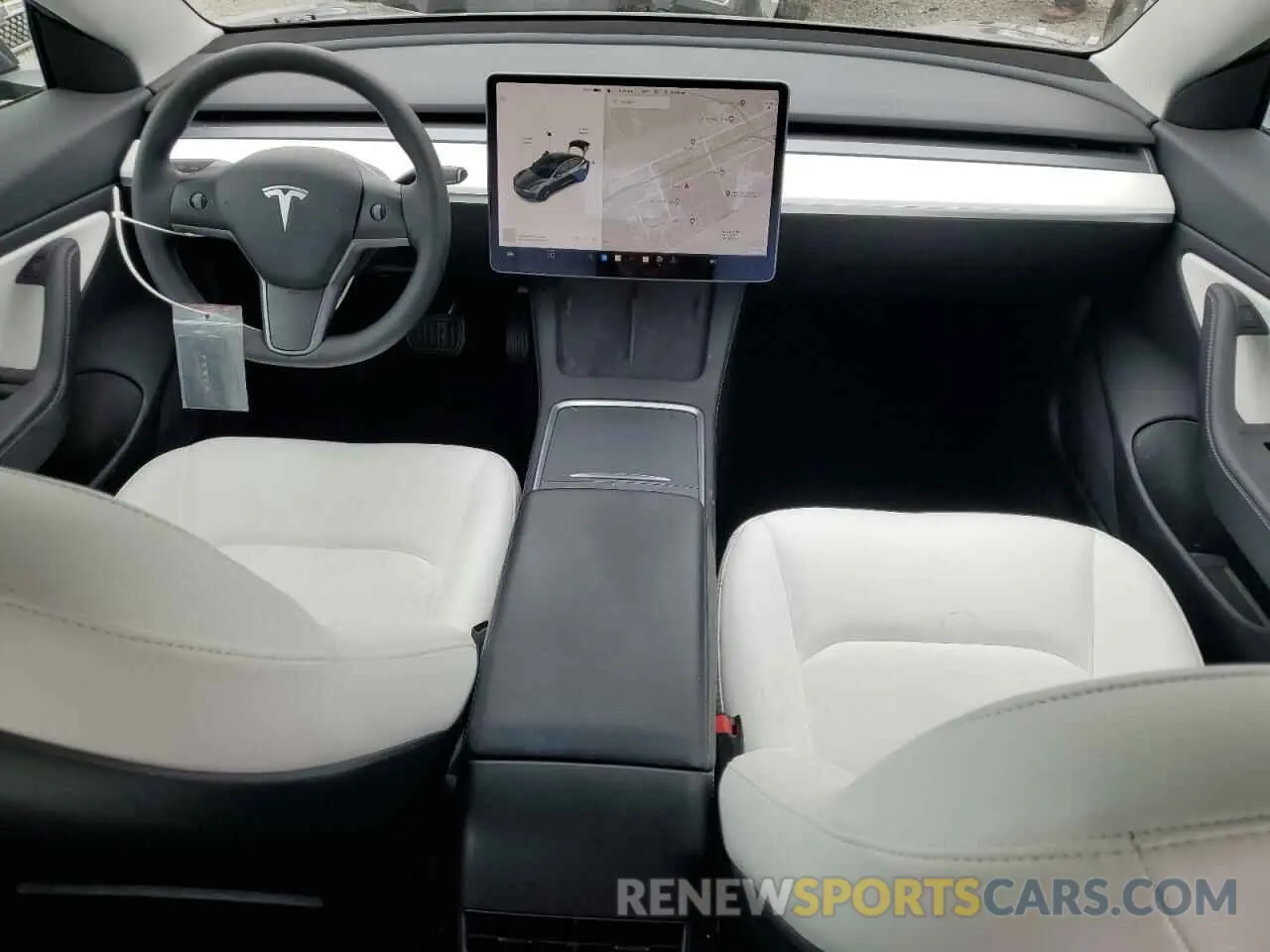 8 fotografías del automóvil dañado 5YJ3E1EB9MF937533 TESLA MODEL 3 2021