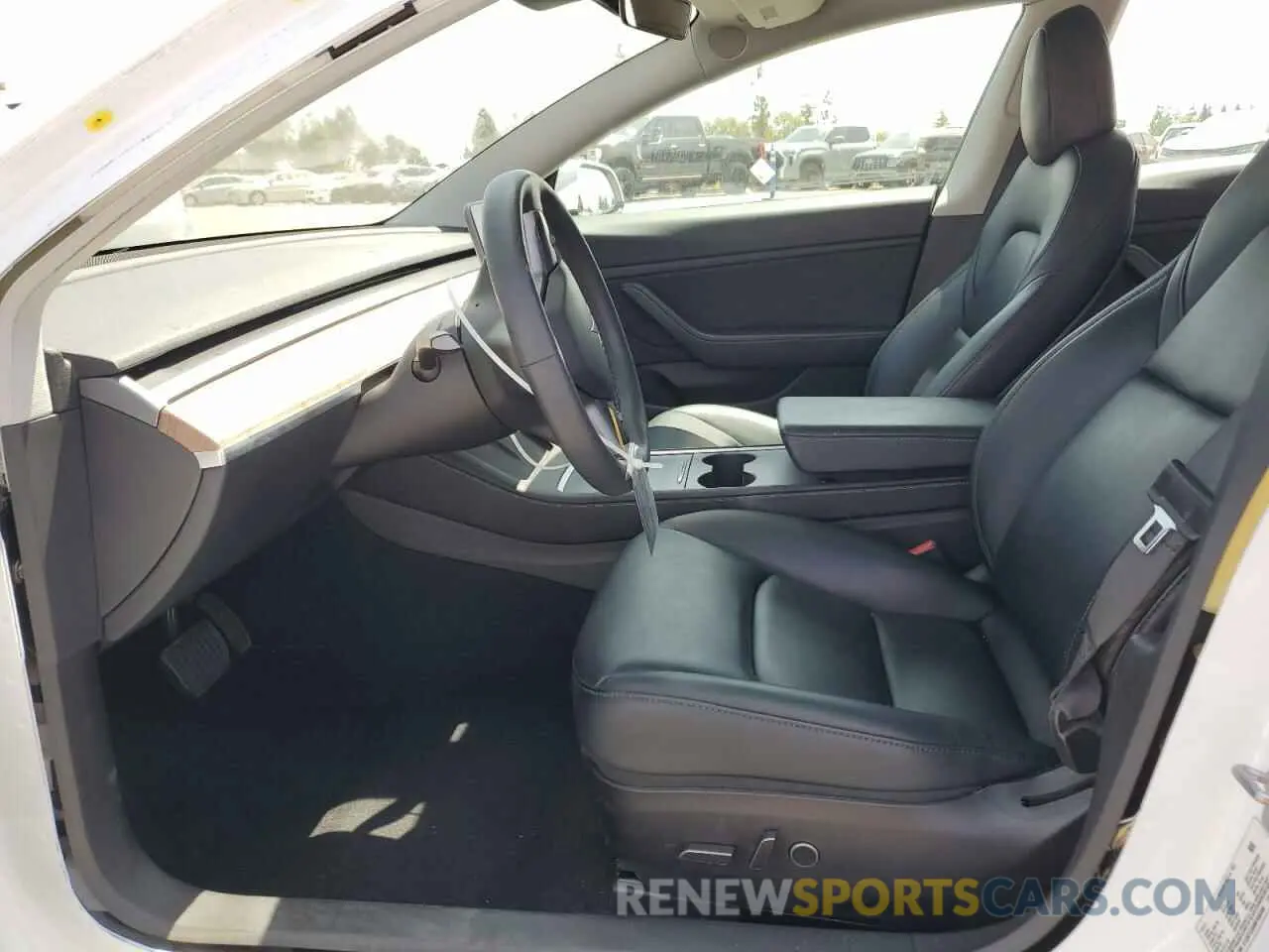 7 fotografías del automóvil dañado 5YJ3E1EB9MF938990 TESLA MODEL 3 2021