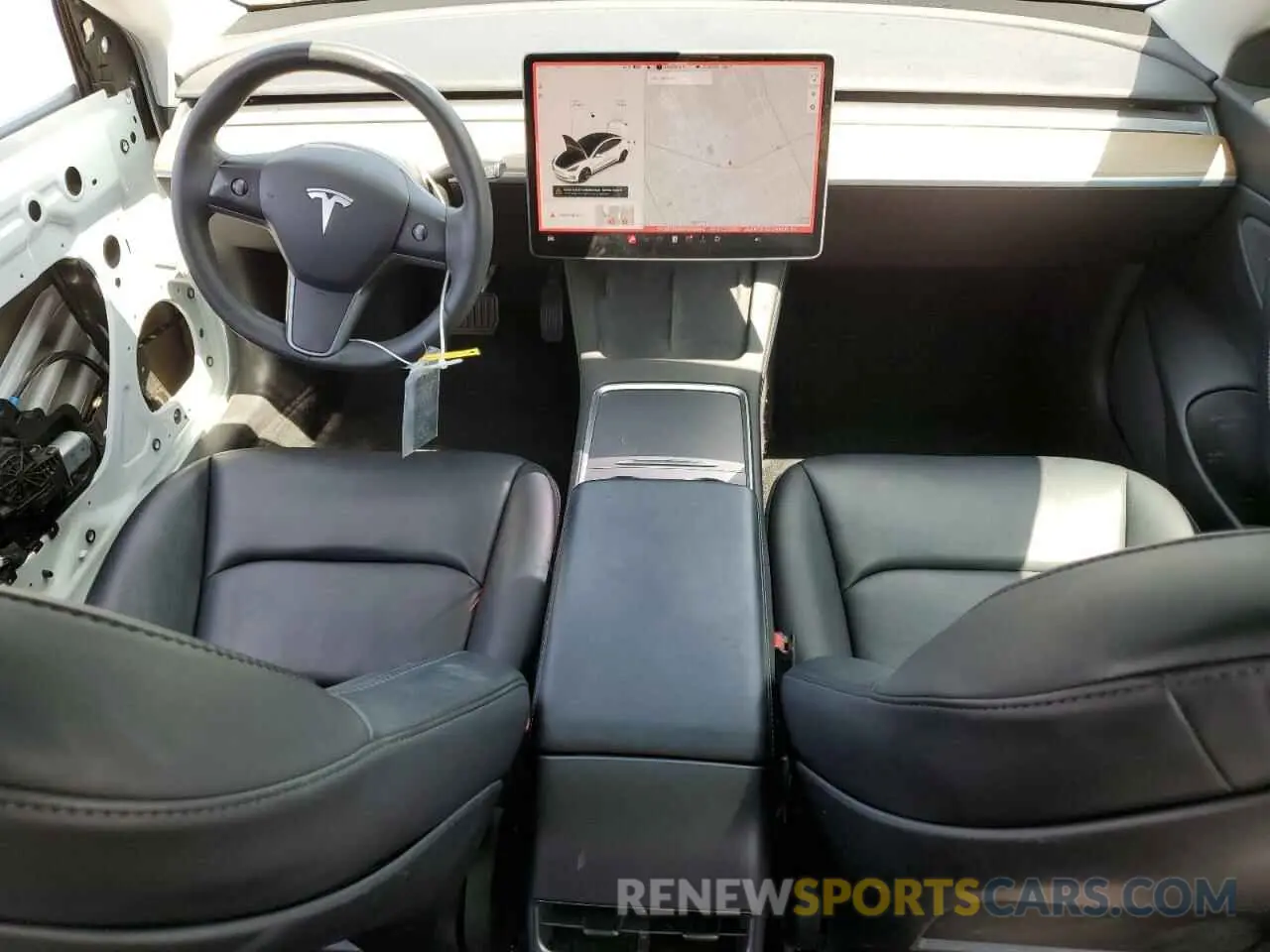 8 fotografías del automóvil dañado 5YJ3E1EB9MF938990 TESLA MODEL 3 2021