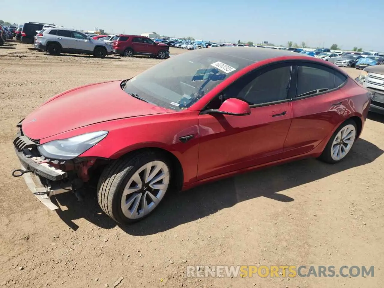 1 fotografías del automóvil dañado 5YJ3E1EB9MF990054 TESLA MODEL 3 2021