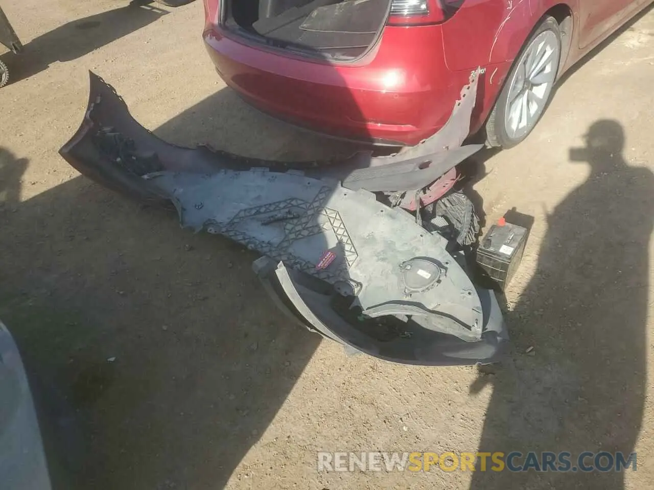 12 fotografías del automóvil dañado 5YJ3E1EB9MF990054 TESLA MODEL 3 2021